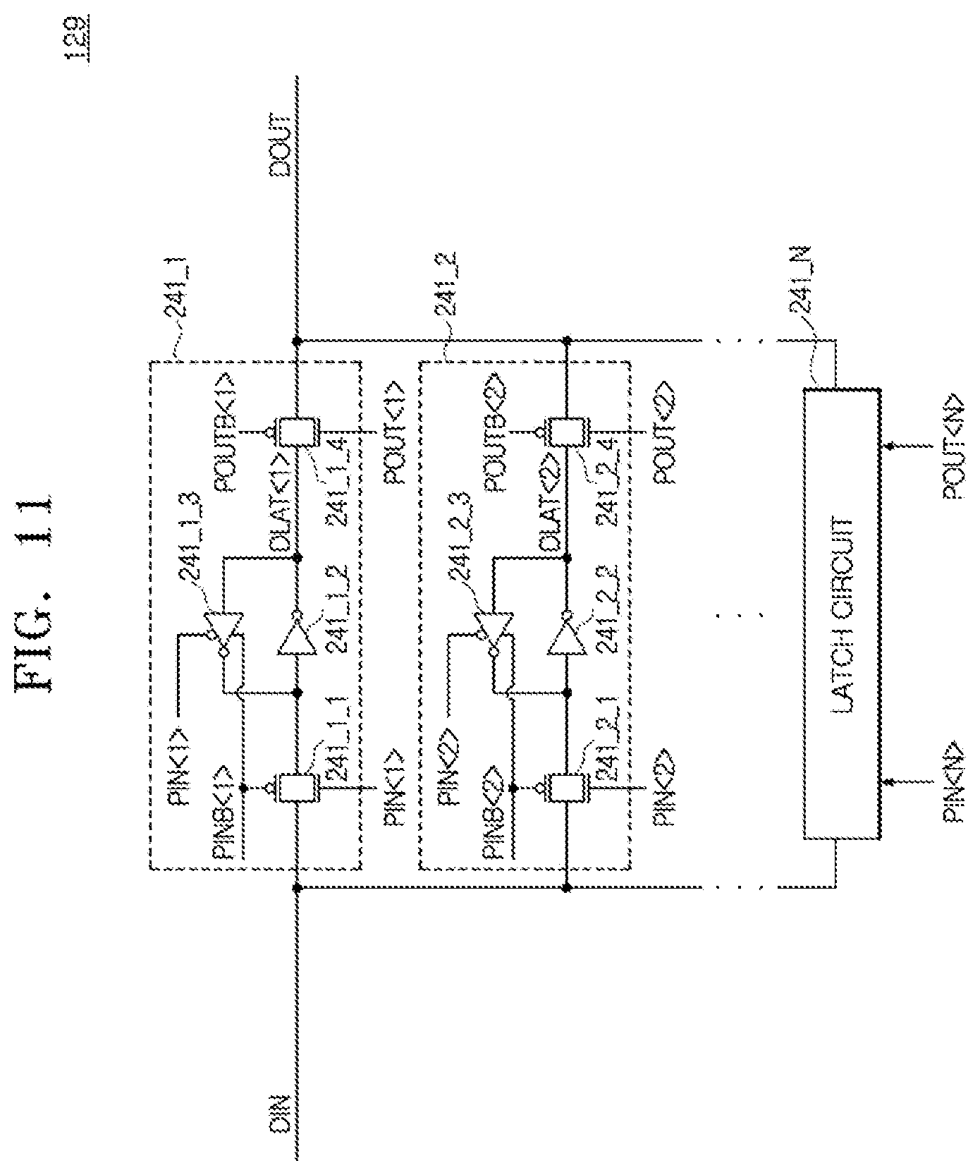 Patent US11776592 Figure 11 – Semiconductor device including pipe latch circuit