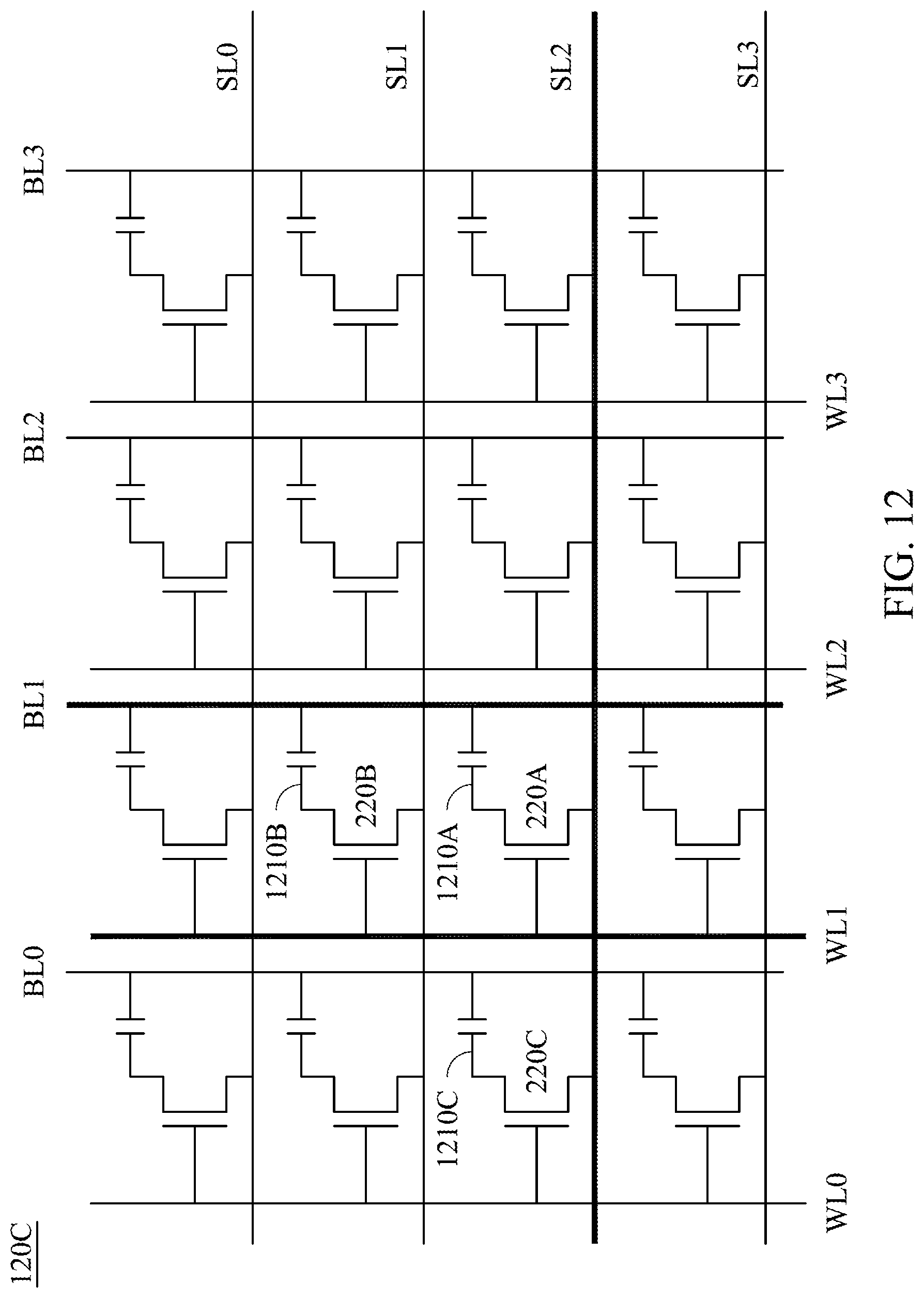 Patent US11776595 Figure 20 – Memory device with source line control