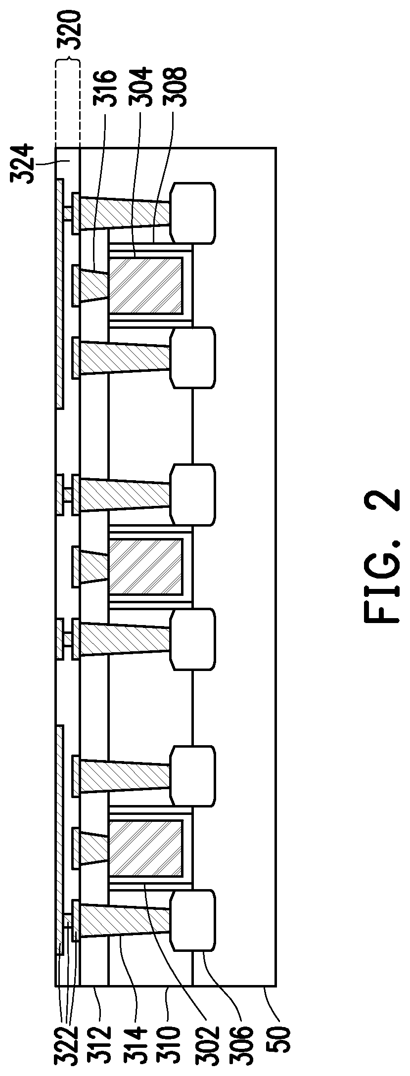Patent US11776602 Figure 3 – Memory array staircase structure