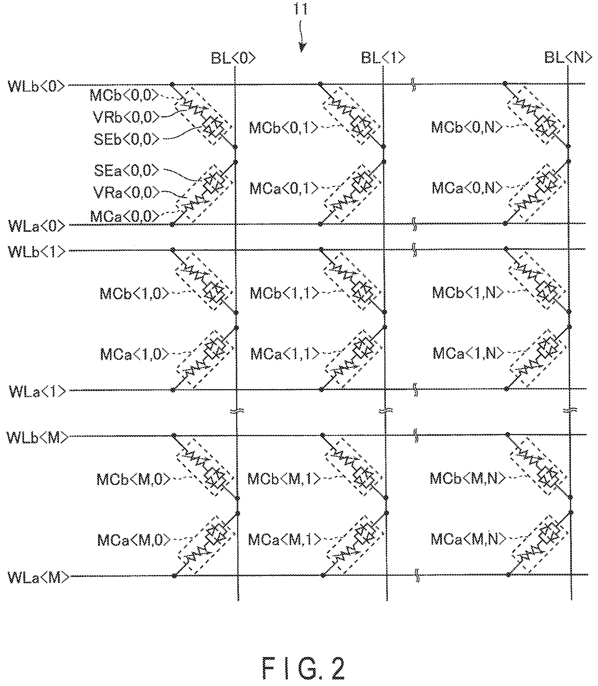 Patent US11776603 Figure 2 – Magnetoresistance memory device and method of manufacturing magnetoresistance memory device