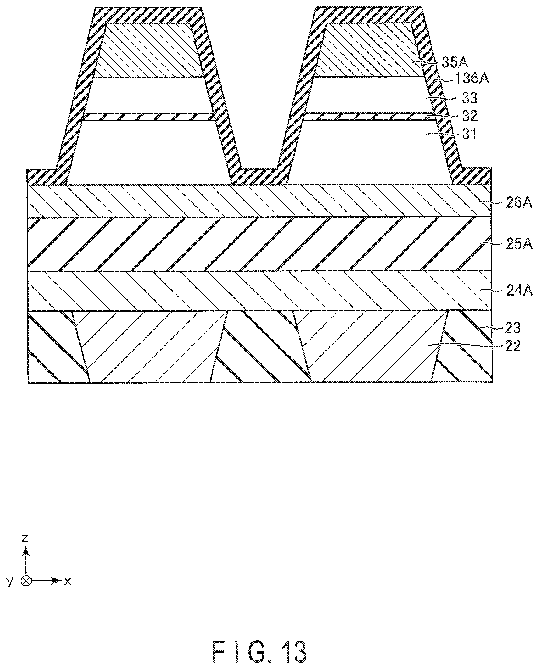 Patent US11776603 Figure 13 – Magnetoresistance memory device and method of manufacturing magnetoresistance memory device