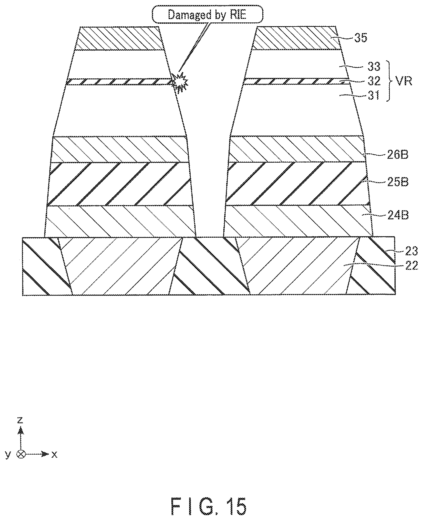 Patent US11776603 Figure 15 – Magnetoresistance memory device and method of manufacturing magnetoresistance memory device