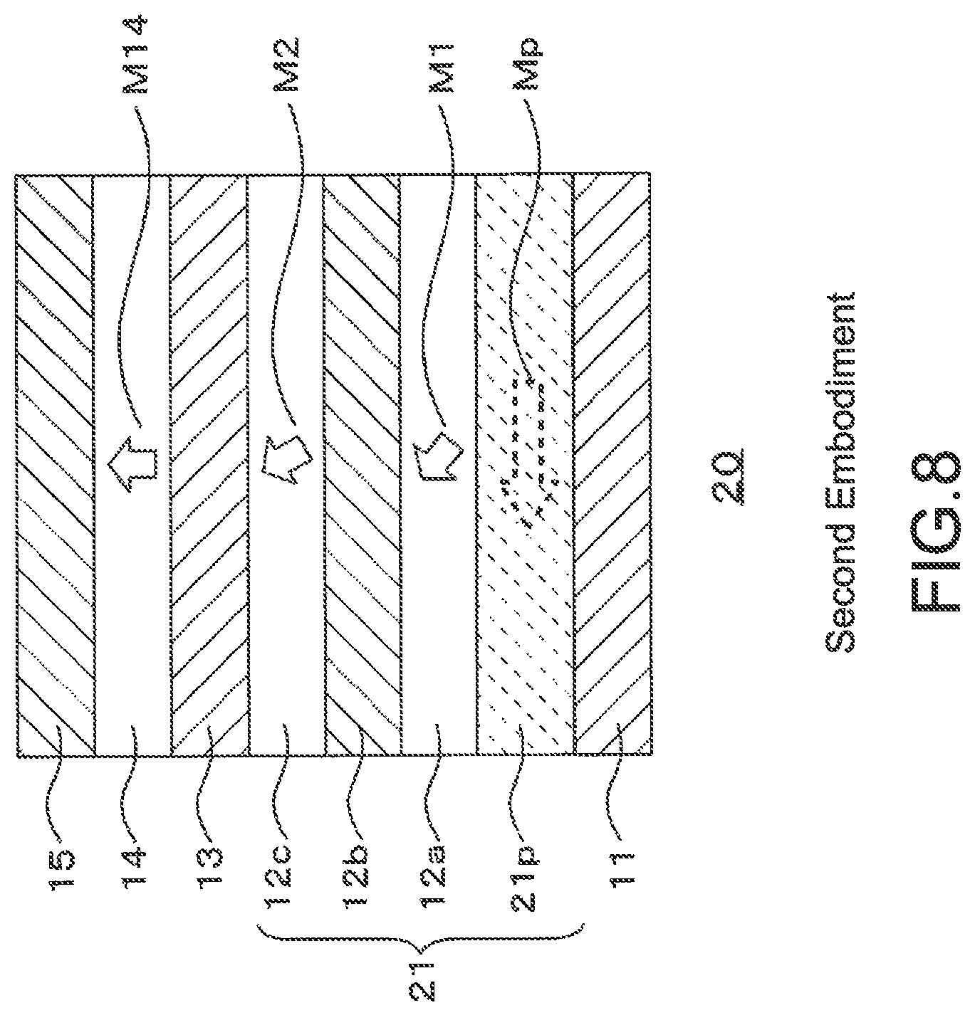 Patent US11776605 Figure 7 – Storage element and storage apparatus