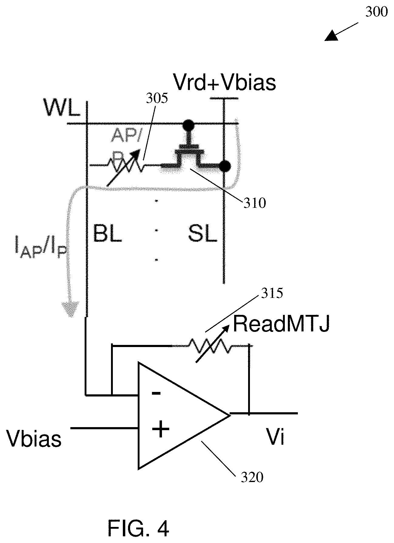 Patent US11776606 Figure 5 – Sensing scheme for STT-MRAM using low-barrier nanomagnets