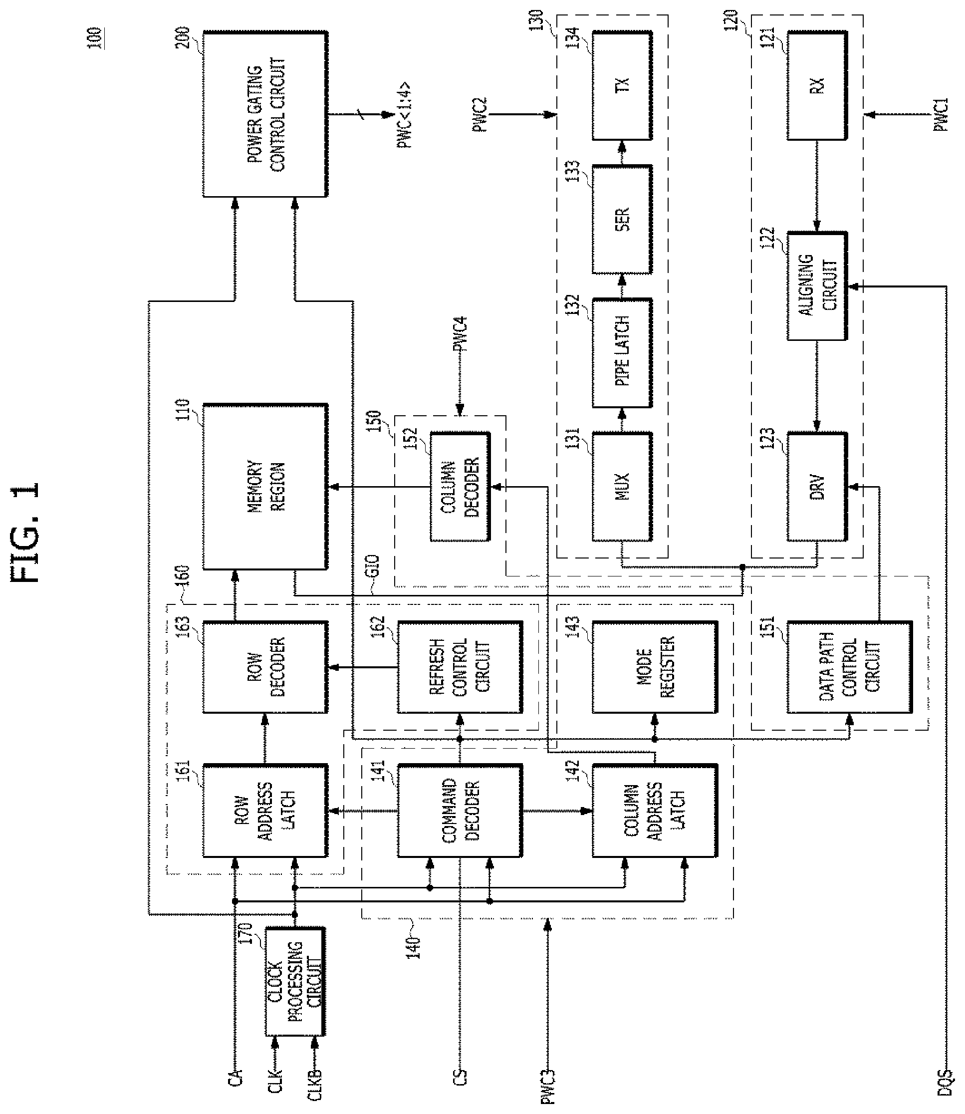 Patent US11776610 Figure 1 – Power gating control circuit and semiconductor apparatus including the power gating control circuit