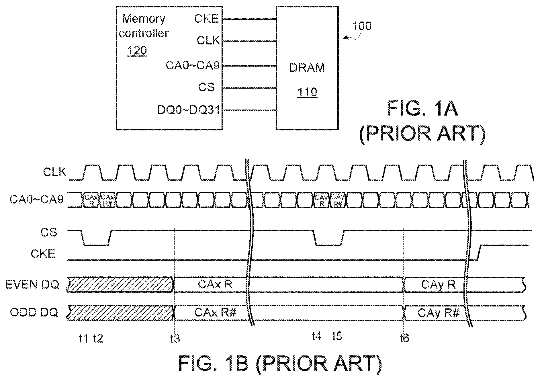 Patent US11776613 Figure 1 – DRAM, memory controller and associated training method