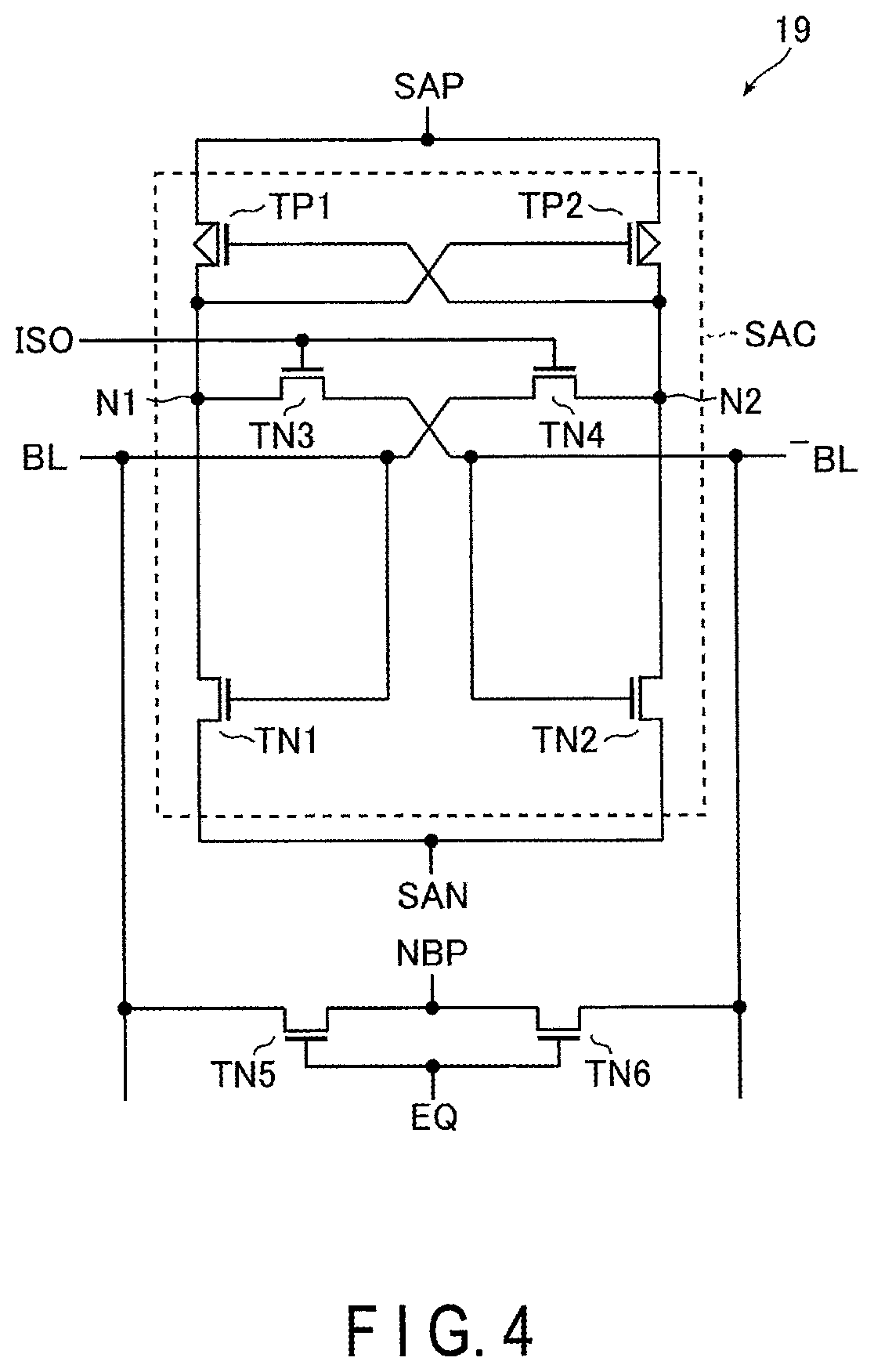 Patent US11776616 Figure 4 – DRAM memory device with oxide semiconductor access transistor and method of controlling plate line potential