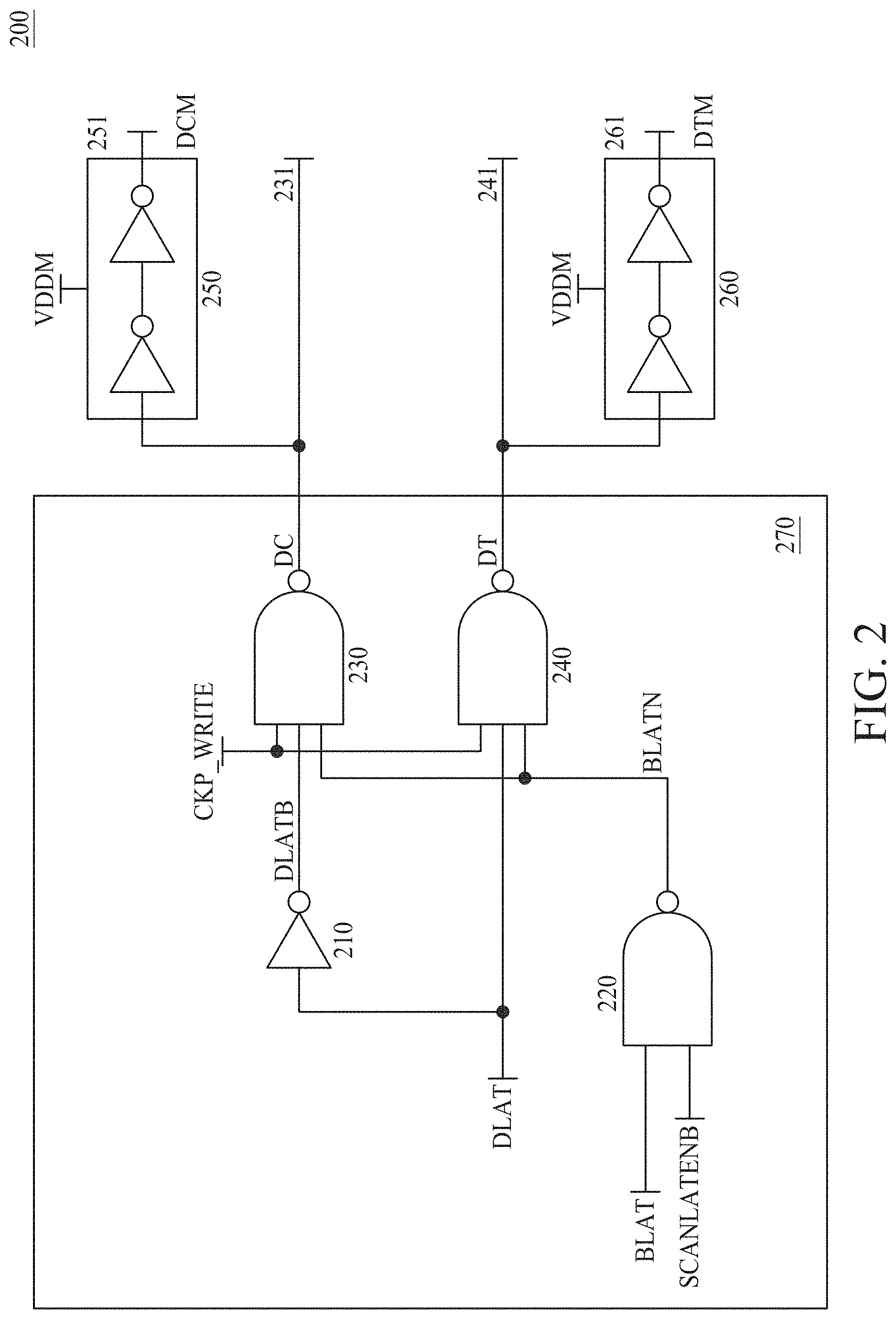 Patent US11776622 Figure 2 – Circuit and method of writing to a bit cell