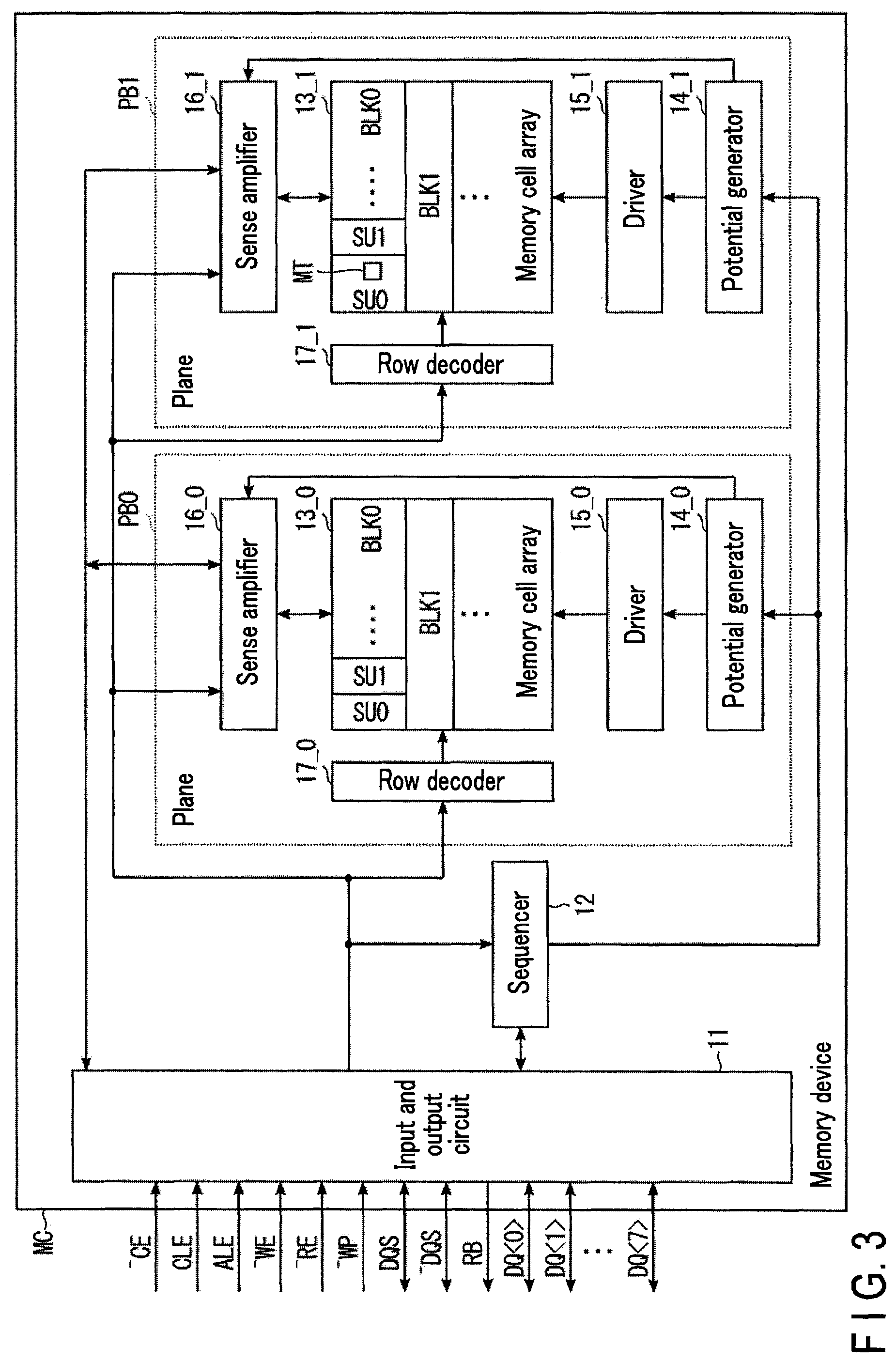 Patent US11776624 Figure 3 – Memory system and memory device