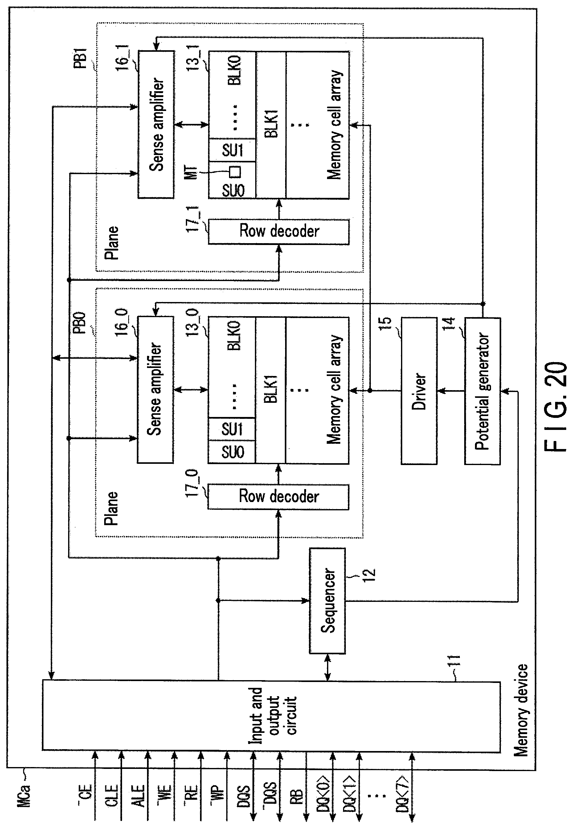 Patent US11776624 Figure 19 – Memory system and memory device