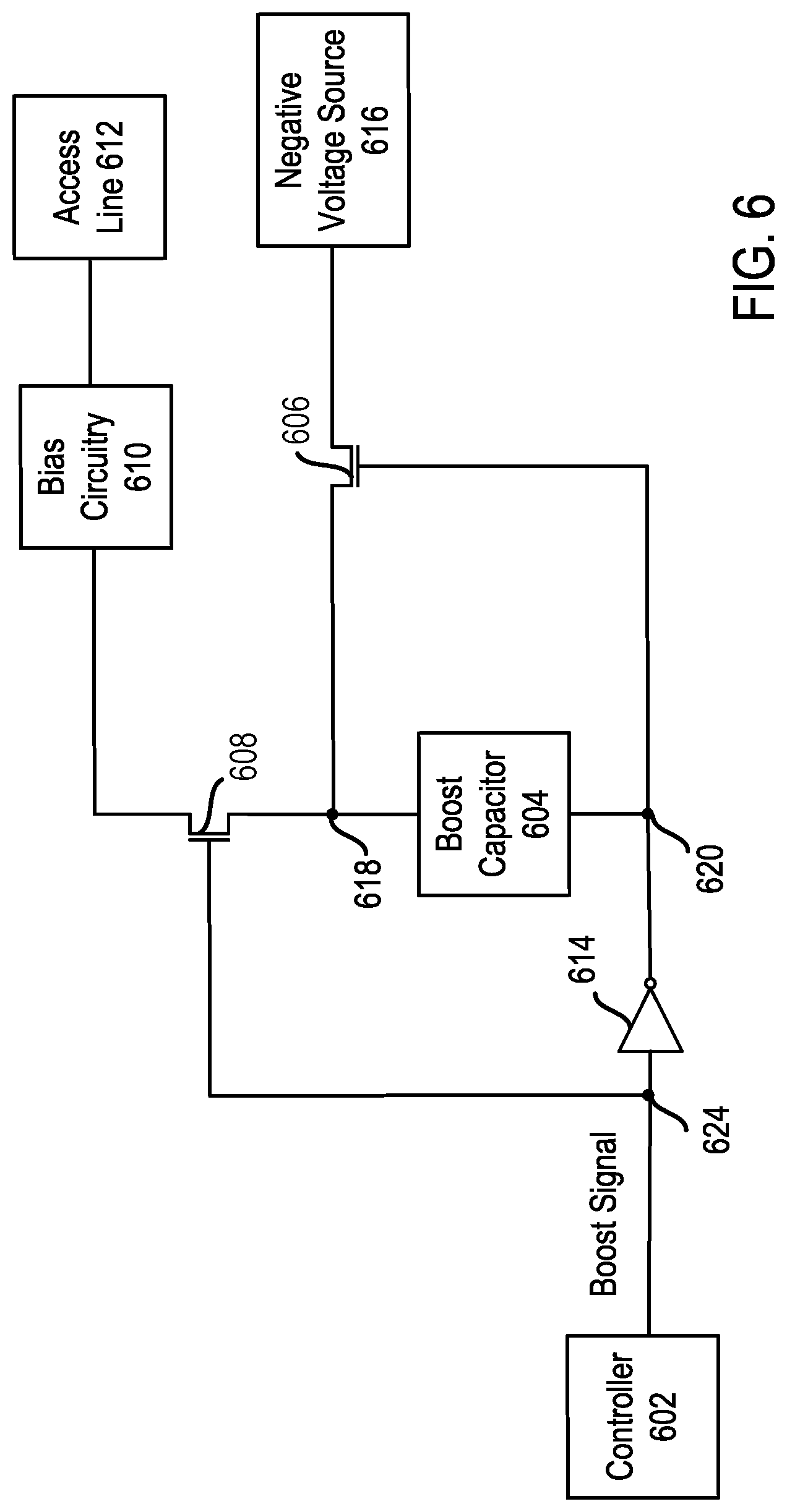 Patent US11776625 Figure 5 – Boost-assisted memory cell selection in a memory array