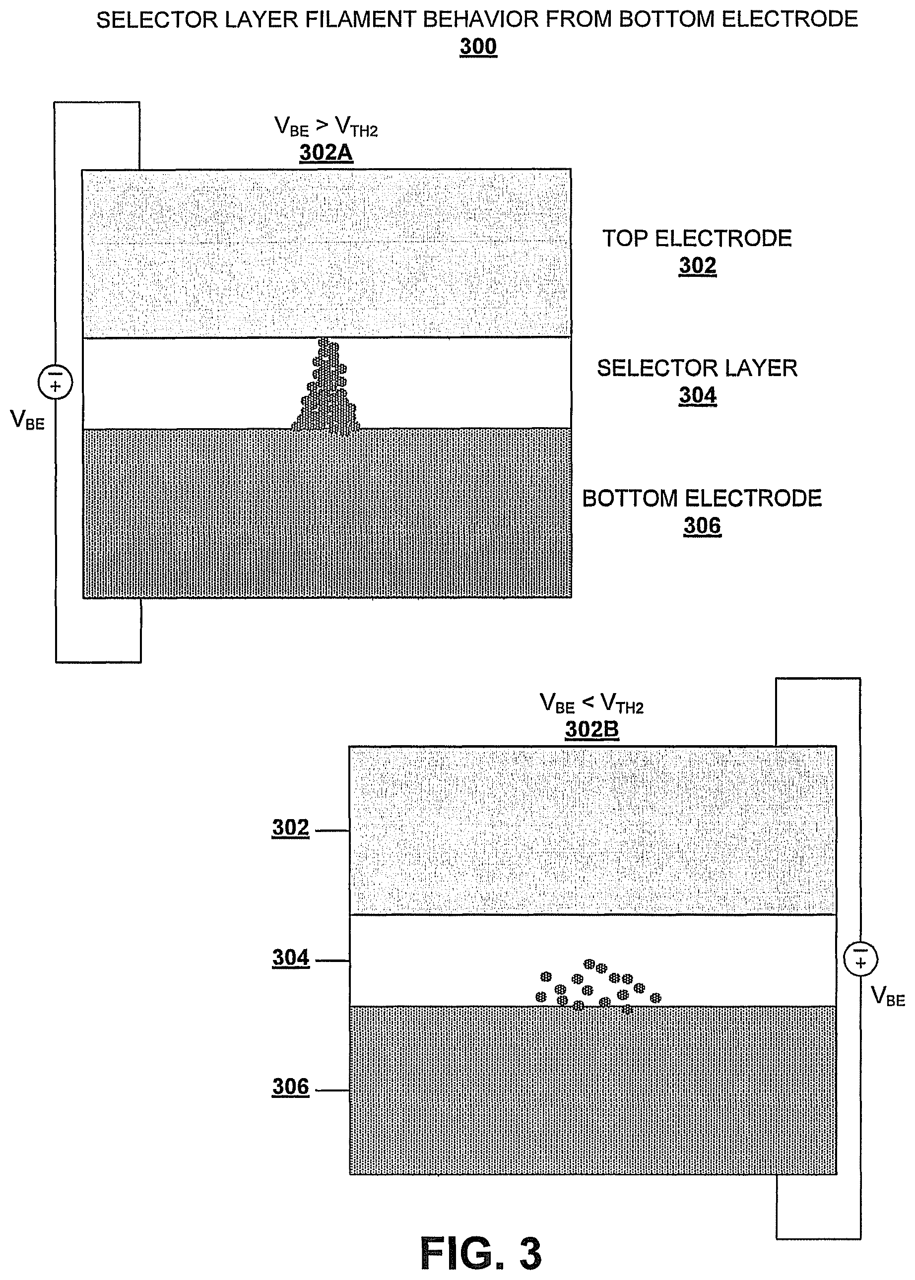 Patent US11776626 Figure 3 – Selector device for two-terminal memory