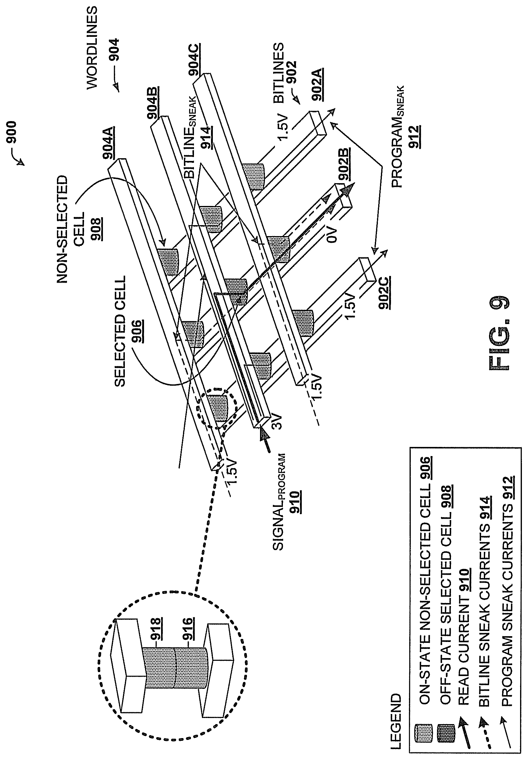 Patent US11776626 Figure 9 – Selector device for two-terminal memory