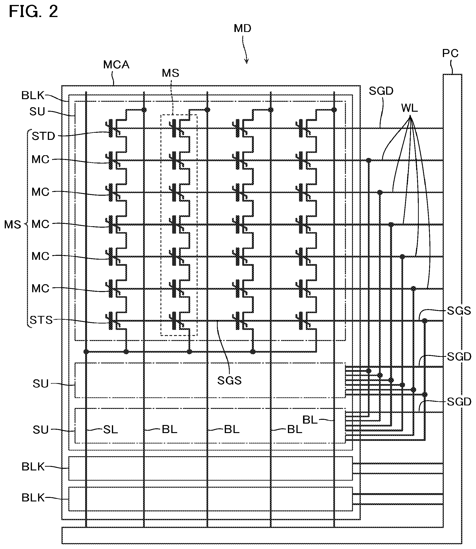 Patent US11776632 Figure 2 – Semiconductor memory device