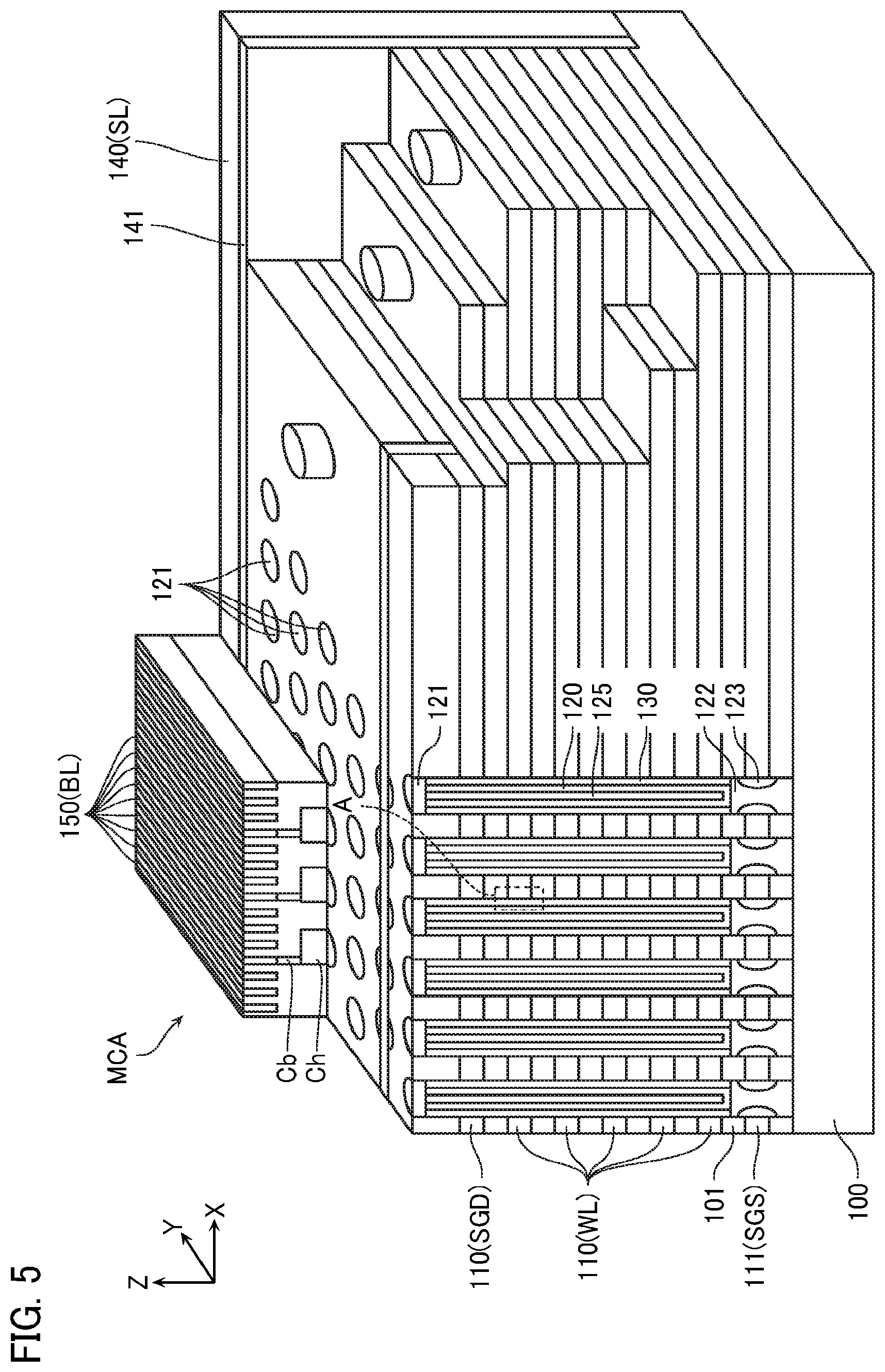 Patent US11776632 Figure 5 – Semiconductor memory device
