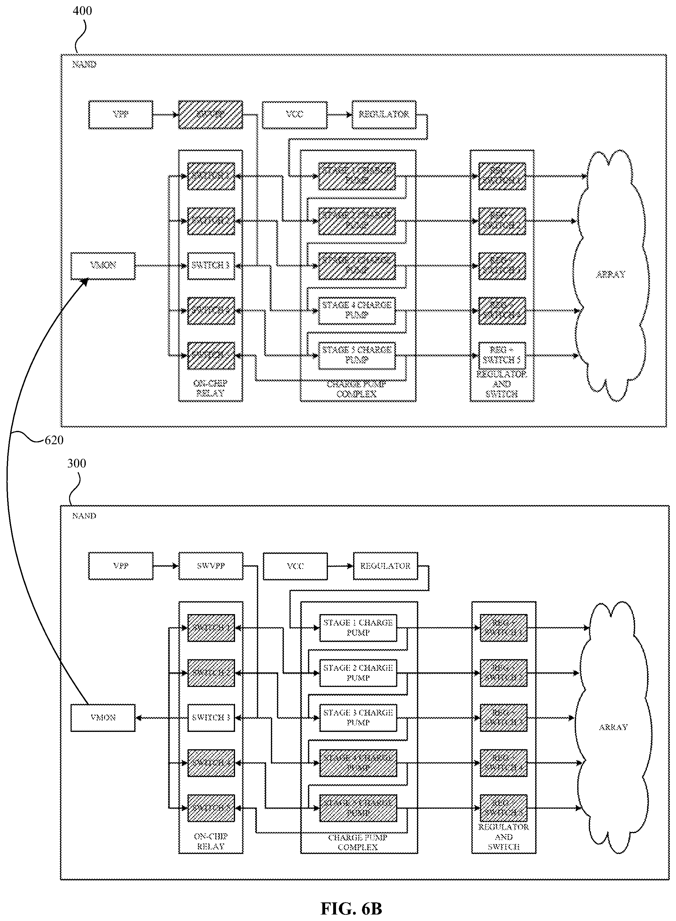 Patent US11776637 Figure 9 – Voltage sharing across memory dies in response to a charge pump failure