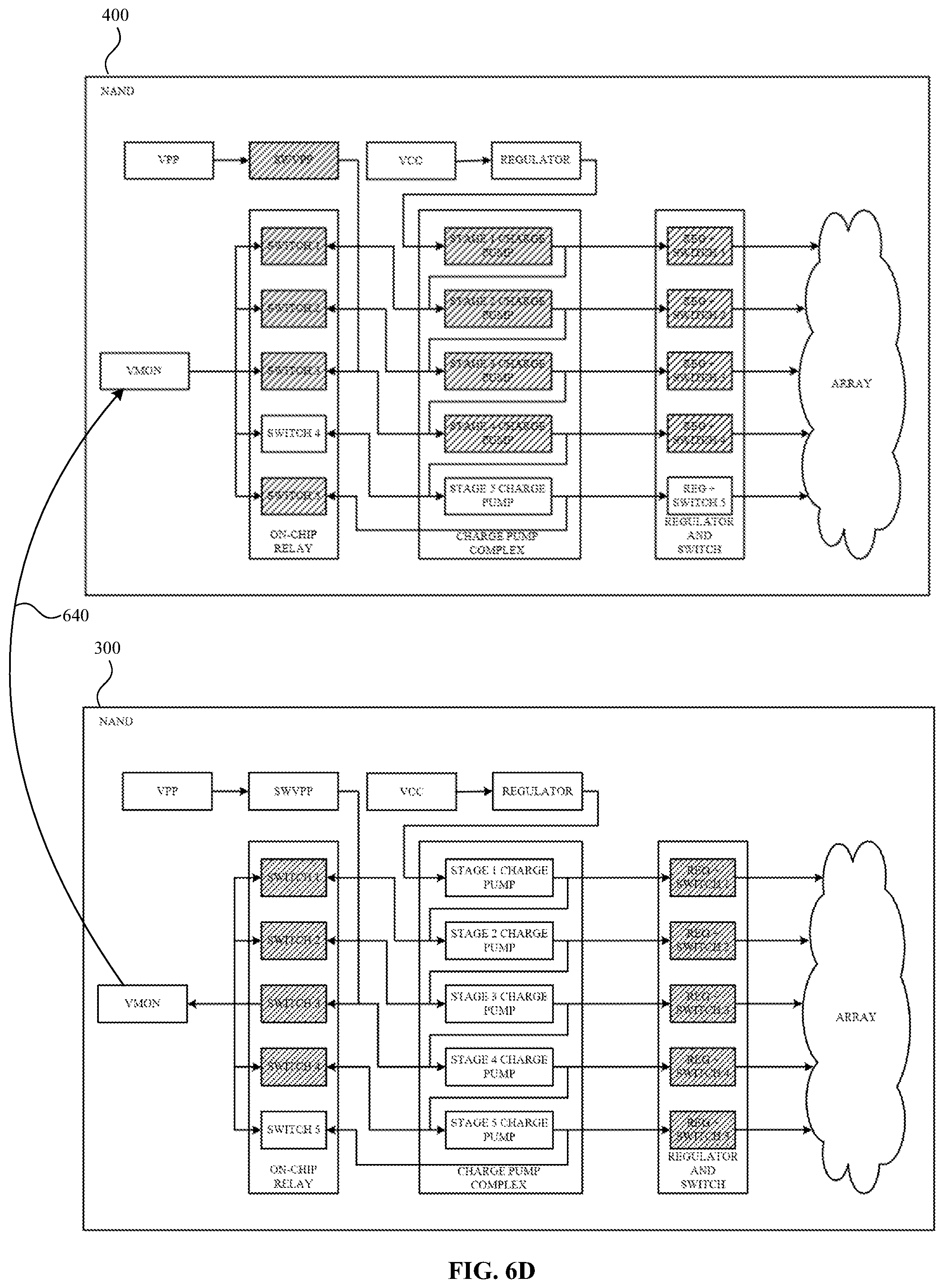 Patent US11776637 Figure 11 – Voltage sharing across memory dies in response to a charge pump failure