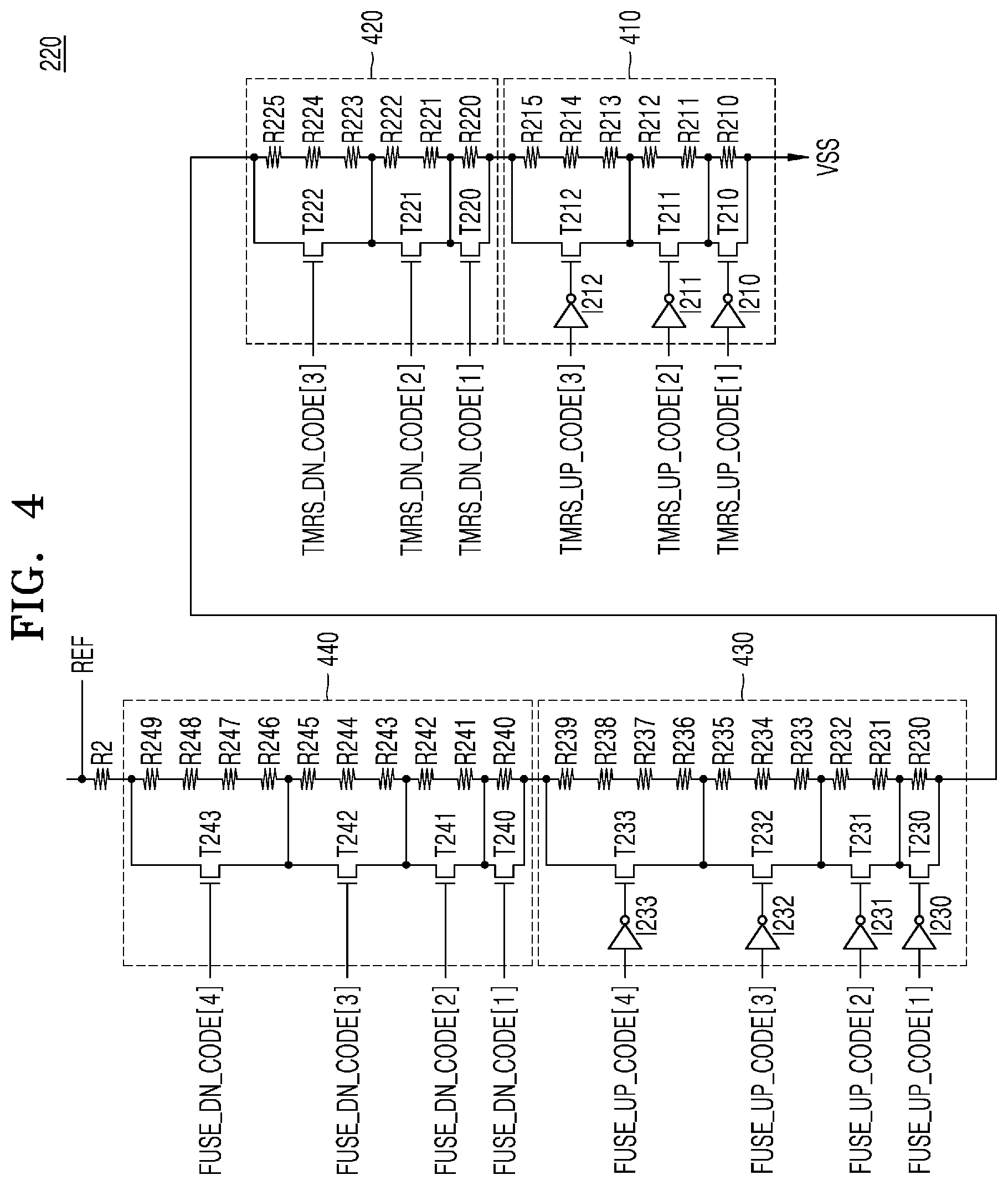 Patent US11776644 Figure 4 – Voltage trimming circuit