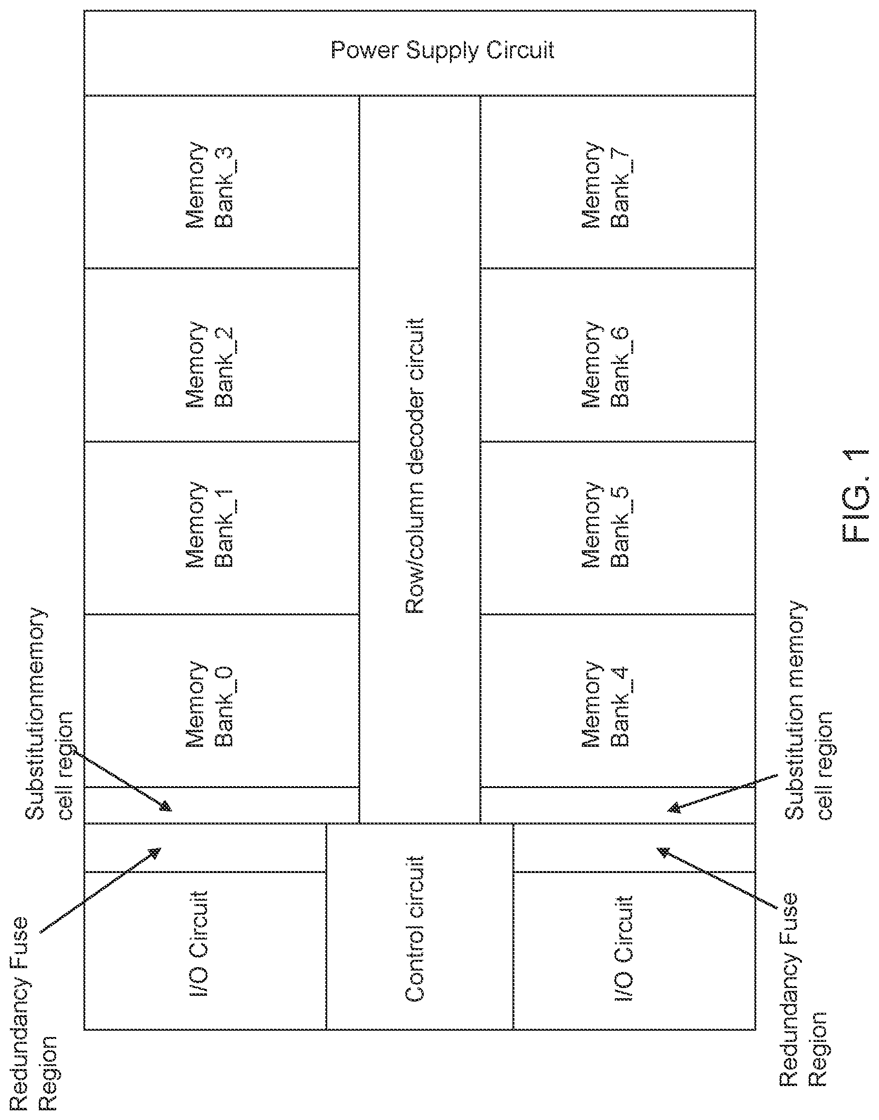 Patent US11776647 Figure 1 – Memory repair using optimized redundancy utilization