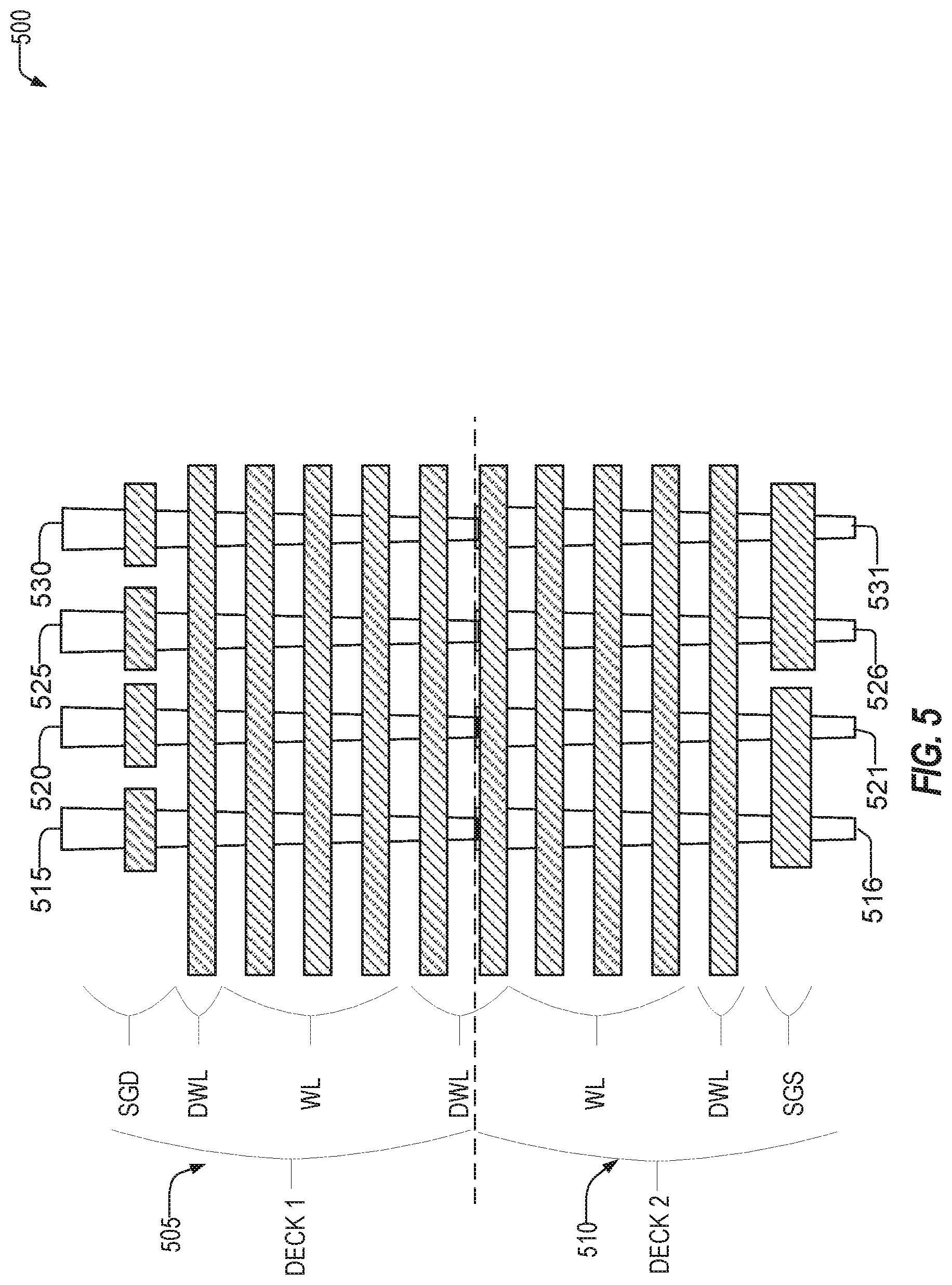 Patent US11776655 Figure 5 – Memory device virtual blocks using half good blocks