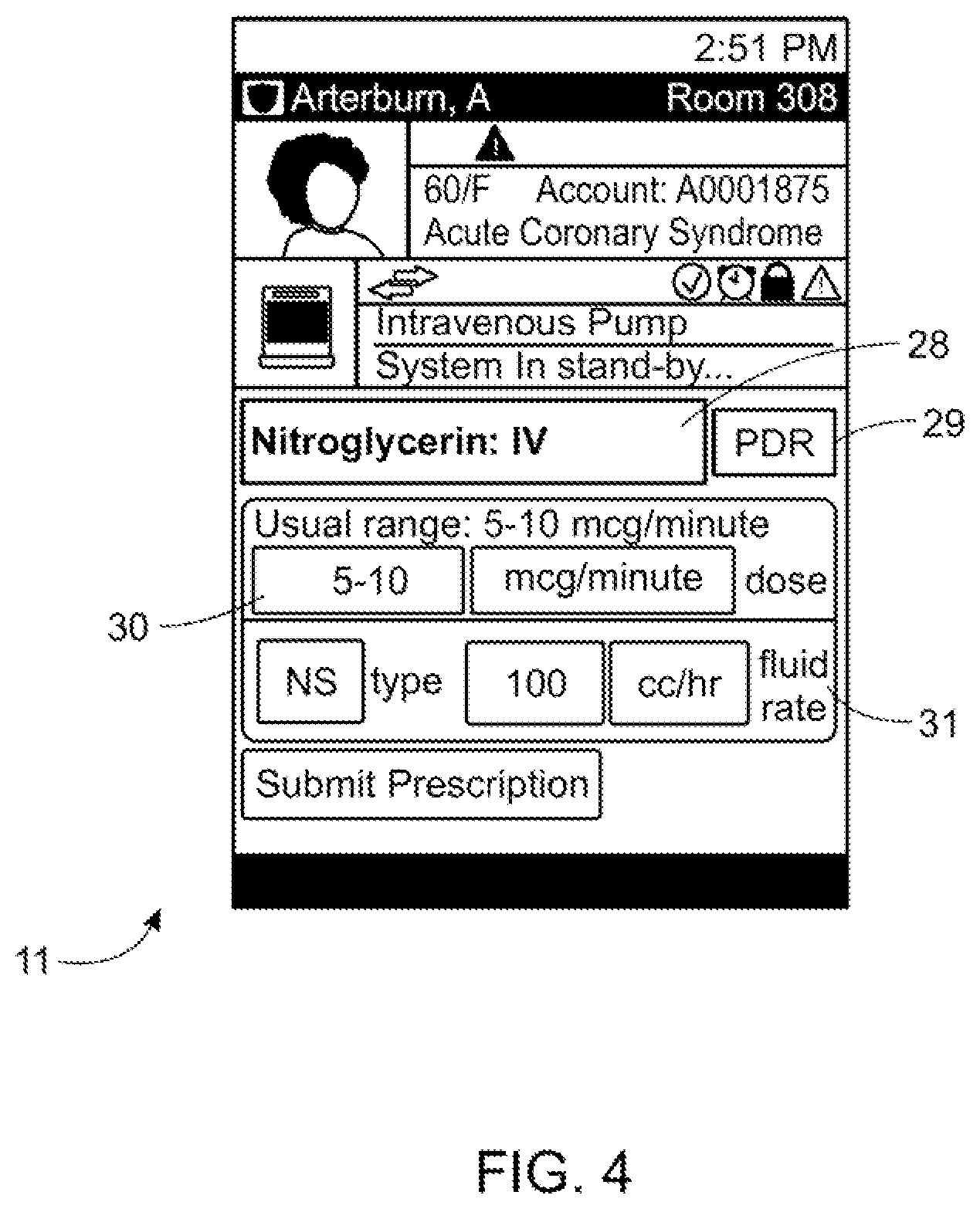 Patent US11776671 Figure 4 – Electronic patient monitoring system