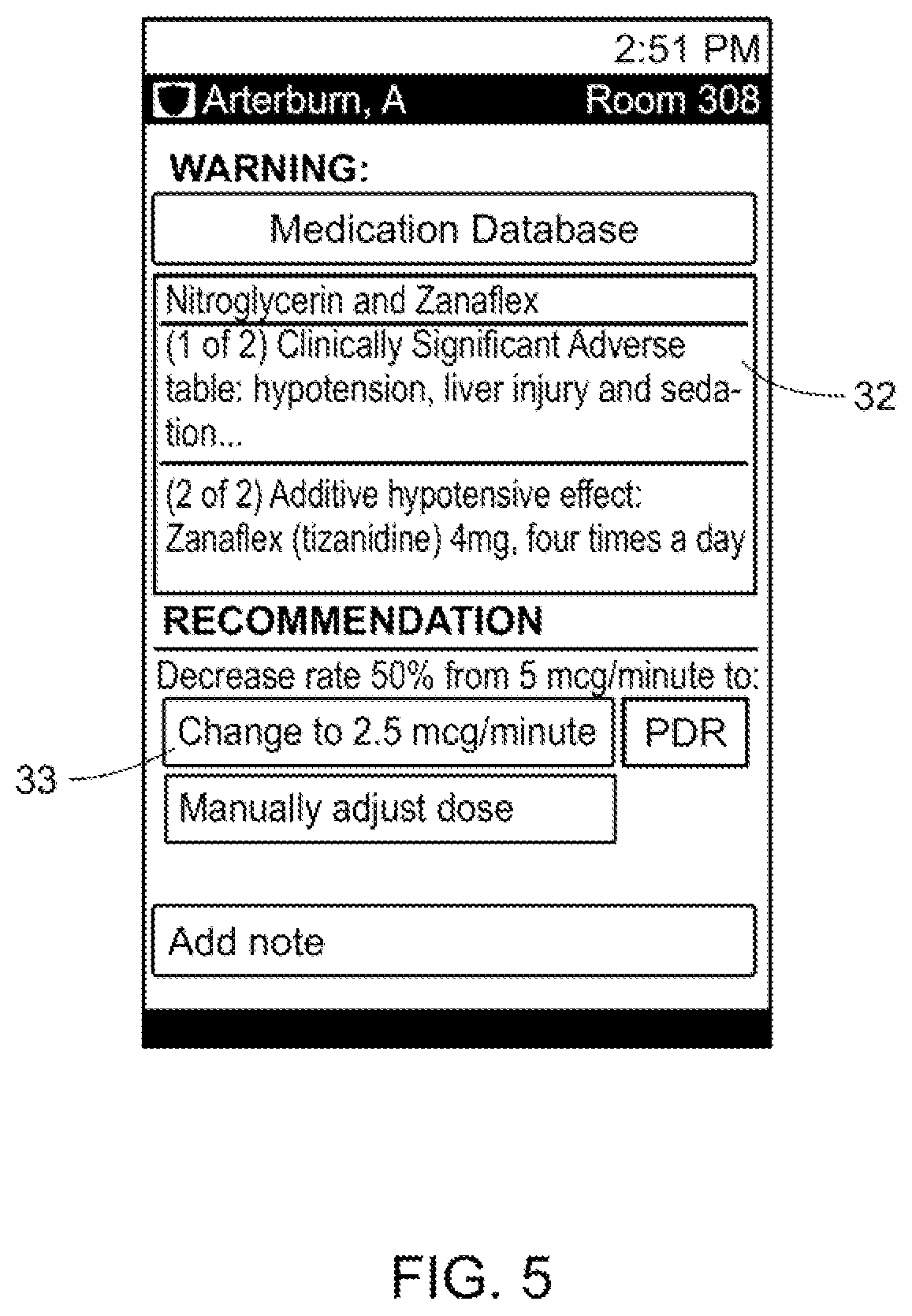 Patent US11776671 Figure 5 – Electronic patient monitoring system