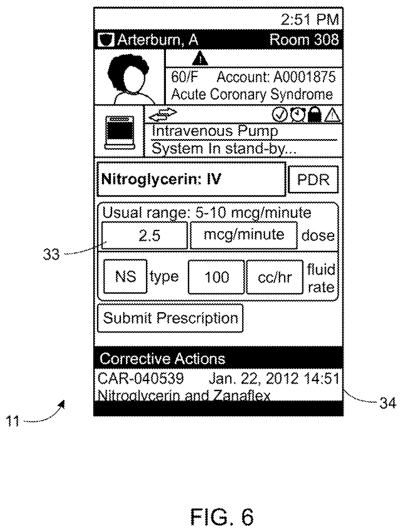 Patent US11776671 Figure 6 – Electronic patient monitoring system