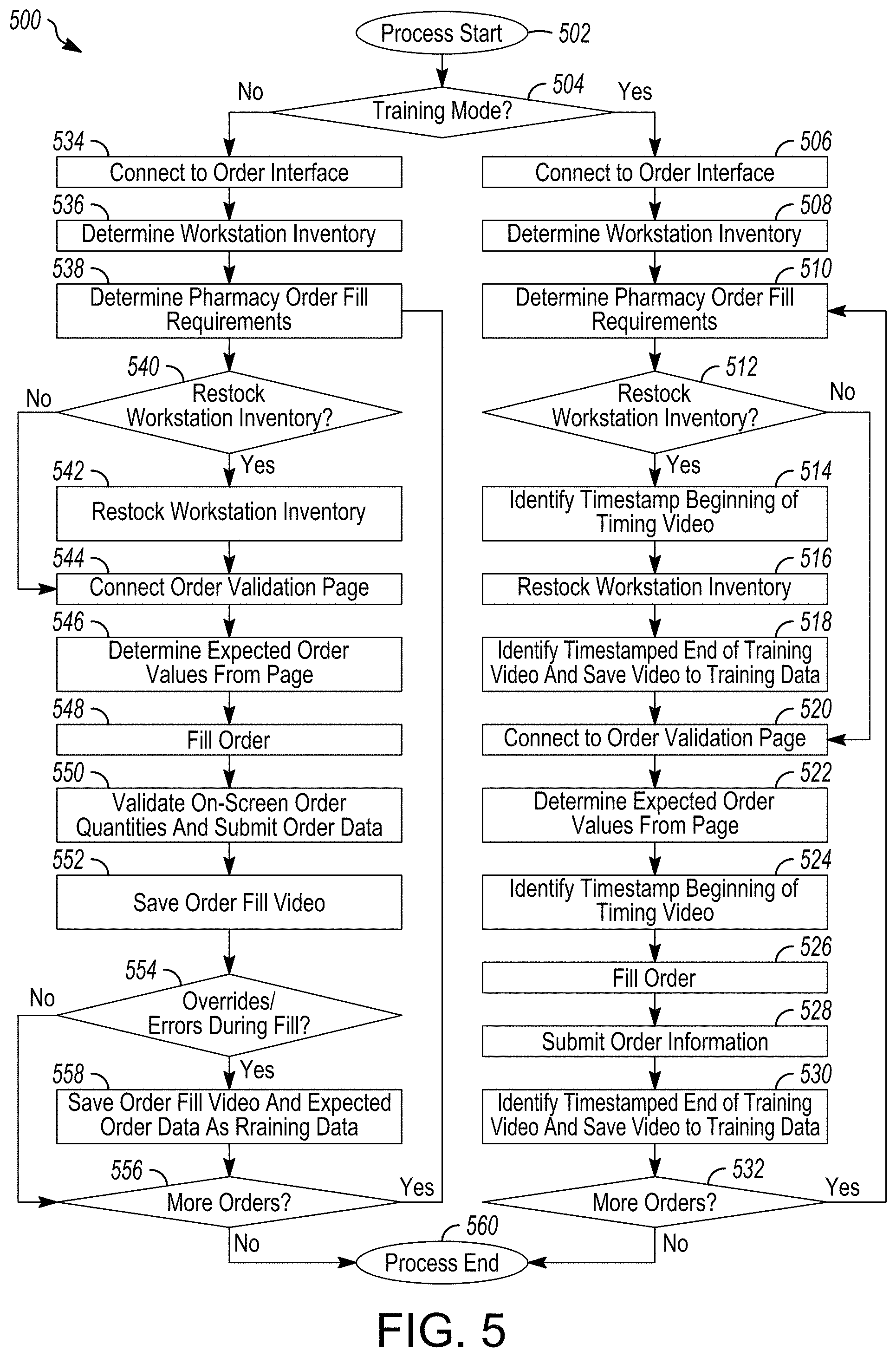 Patent US11776673 Figure 5 – System and method for augmented reality detection of loose pharmacy items