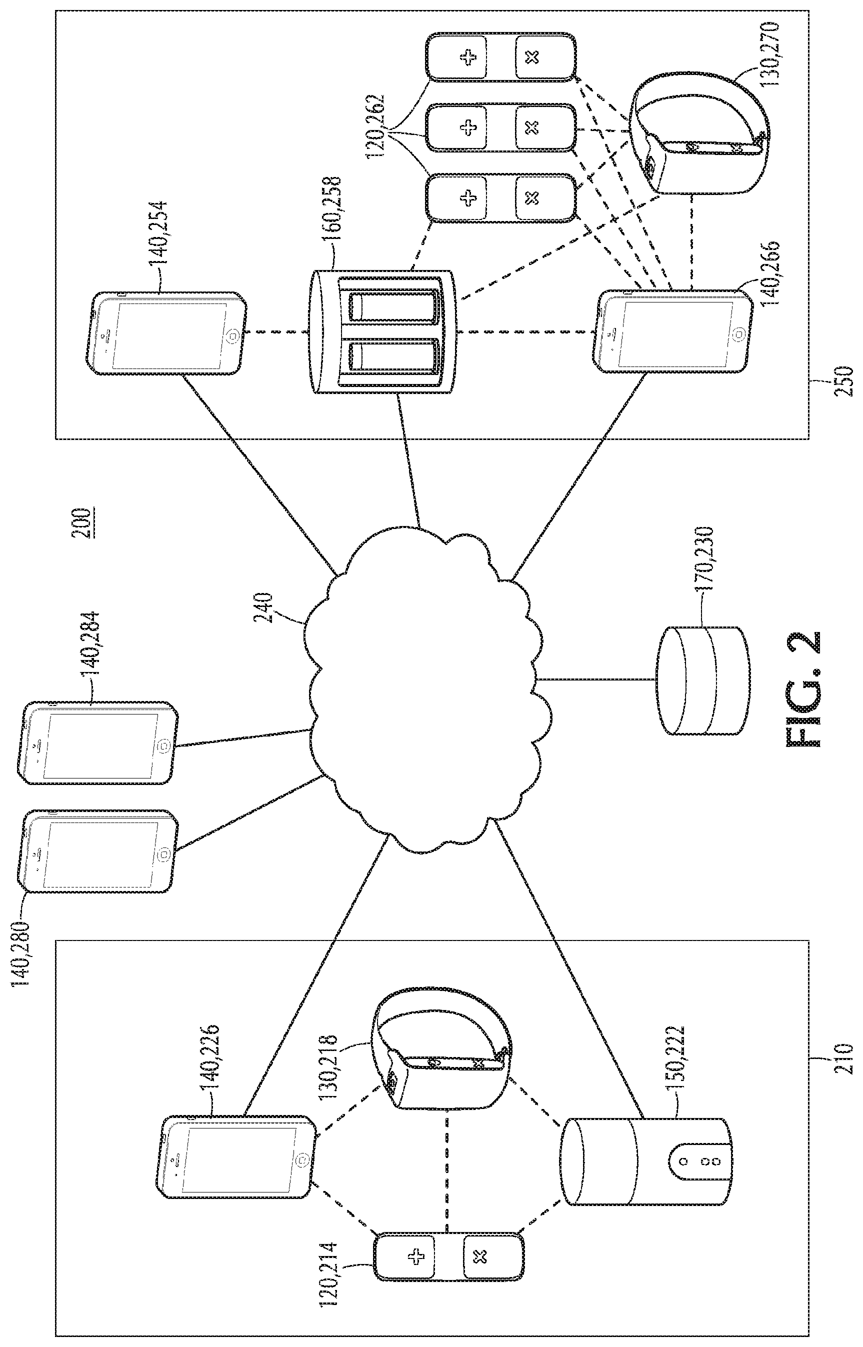 Patent US11776675 Figure 2 – Systems for tracking medications