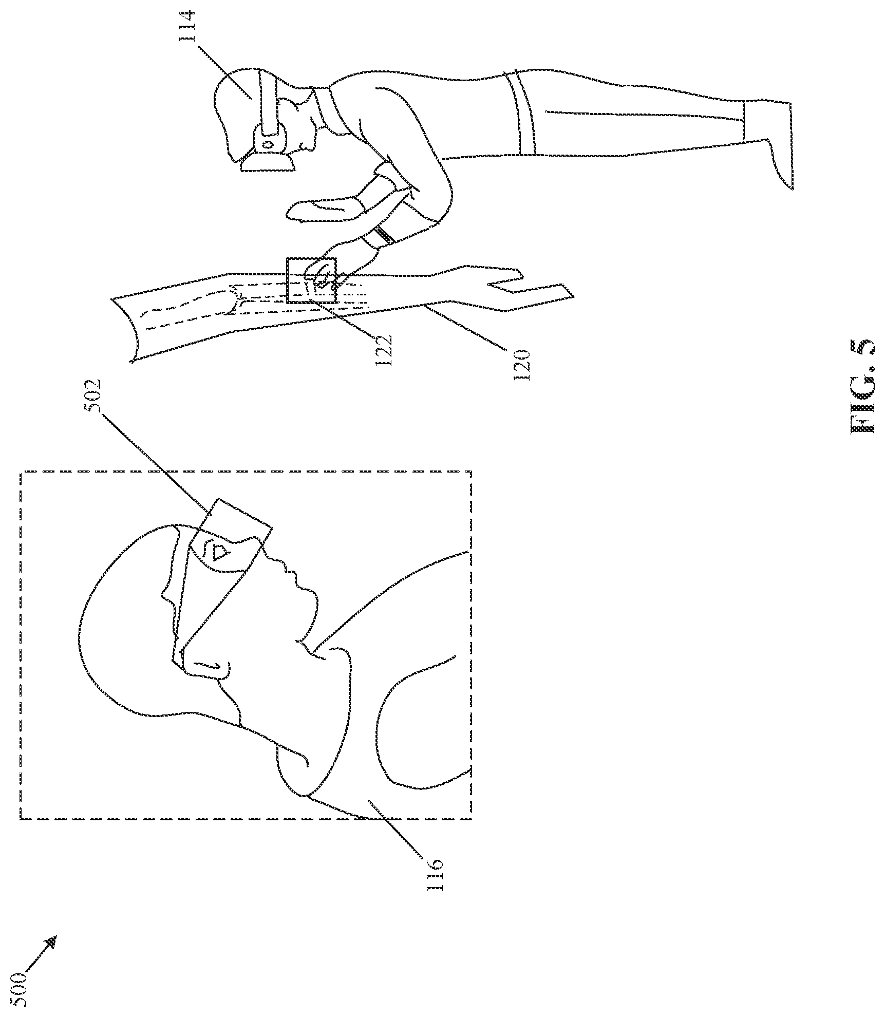 Patent US11776687 Figure 5 – Medical examination of human body using haptics
