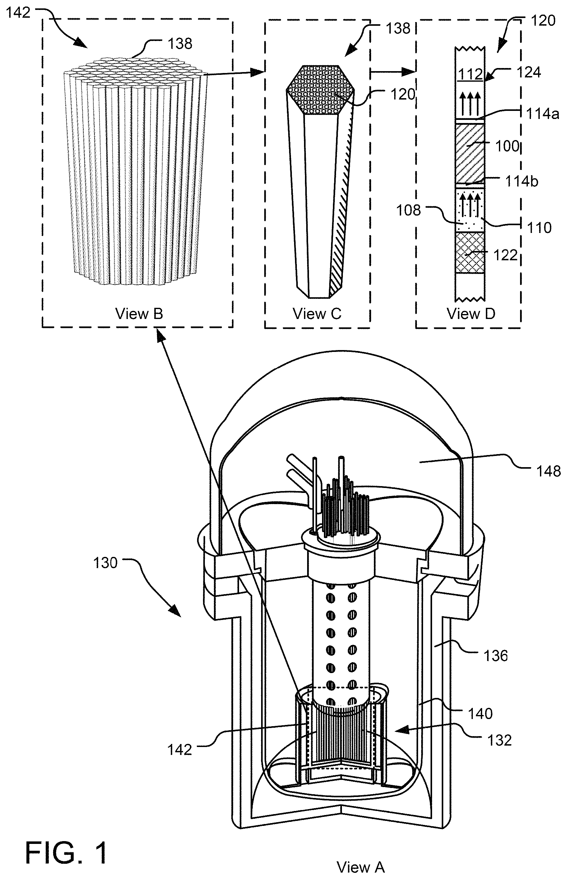 Patent US11776701 Figure 1 – Fission product getter formed by additive manufacturing