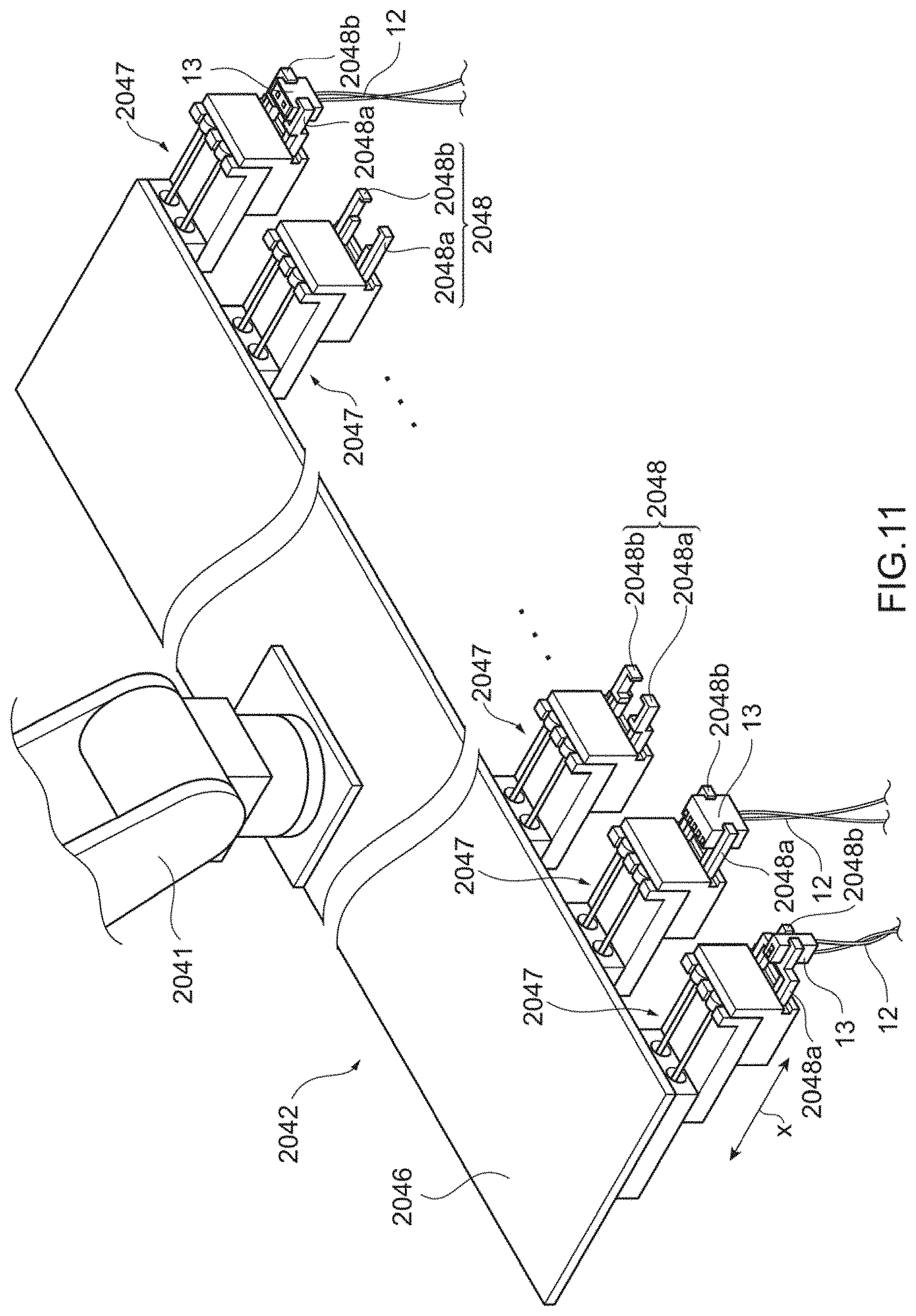 Patent US11776713 Figure 9 – Wire harness manufacturing system, conveyance device, routing processing device, examination device, and work board