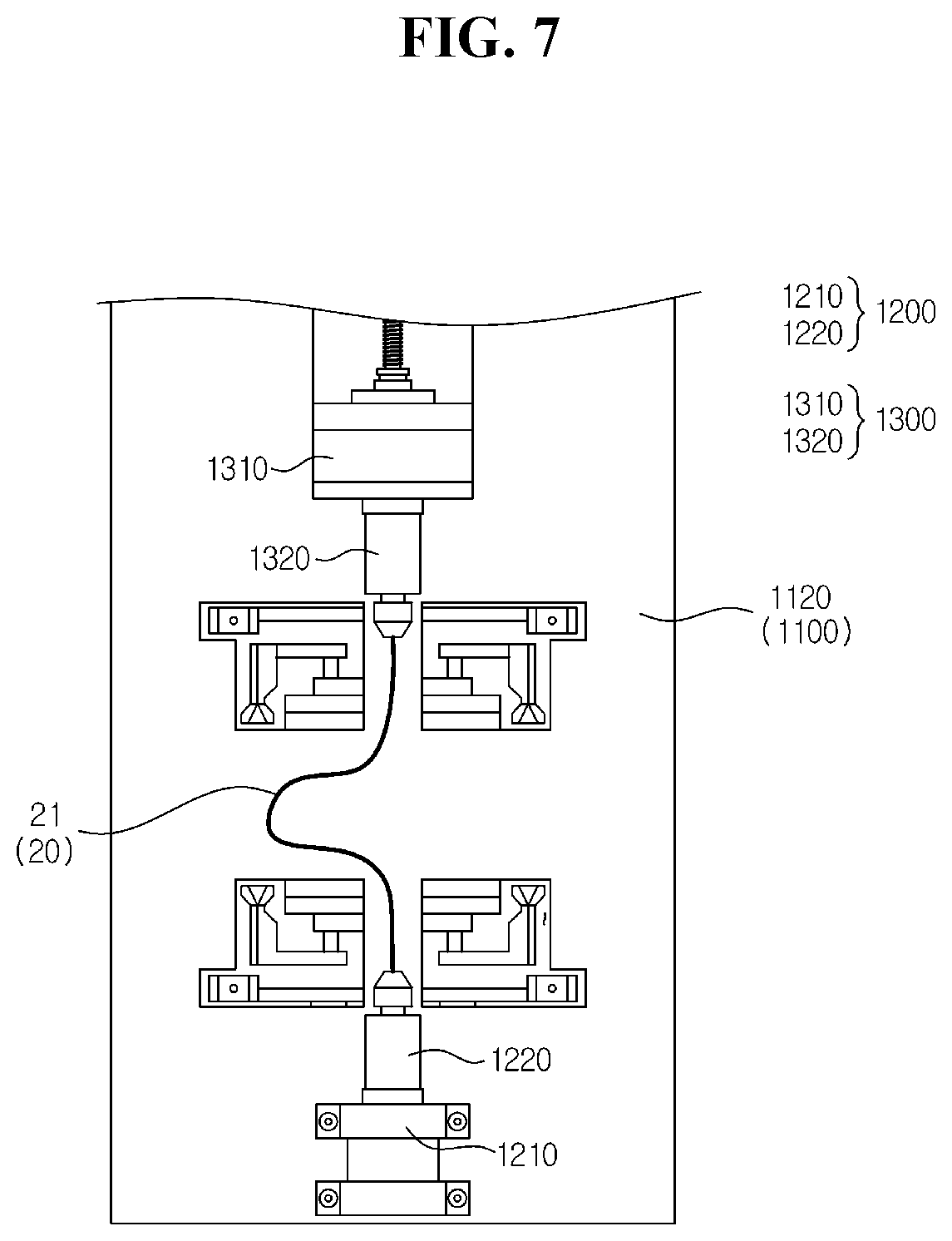 Patent US11776714 Figure 7 – Device for coating a wire with polymer fibers and method thereof