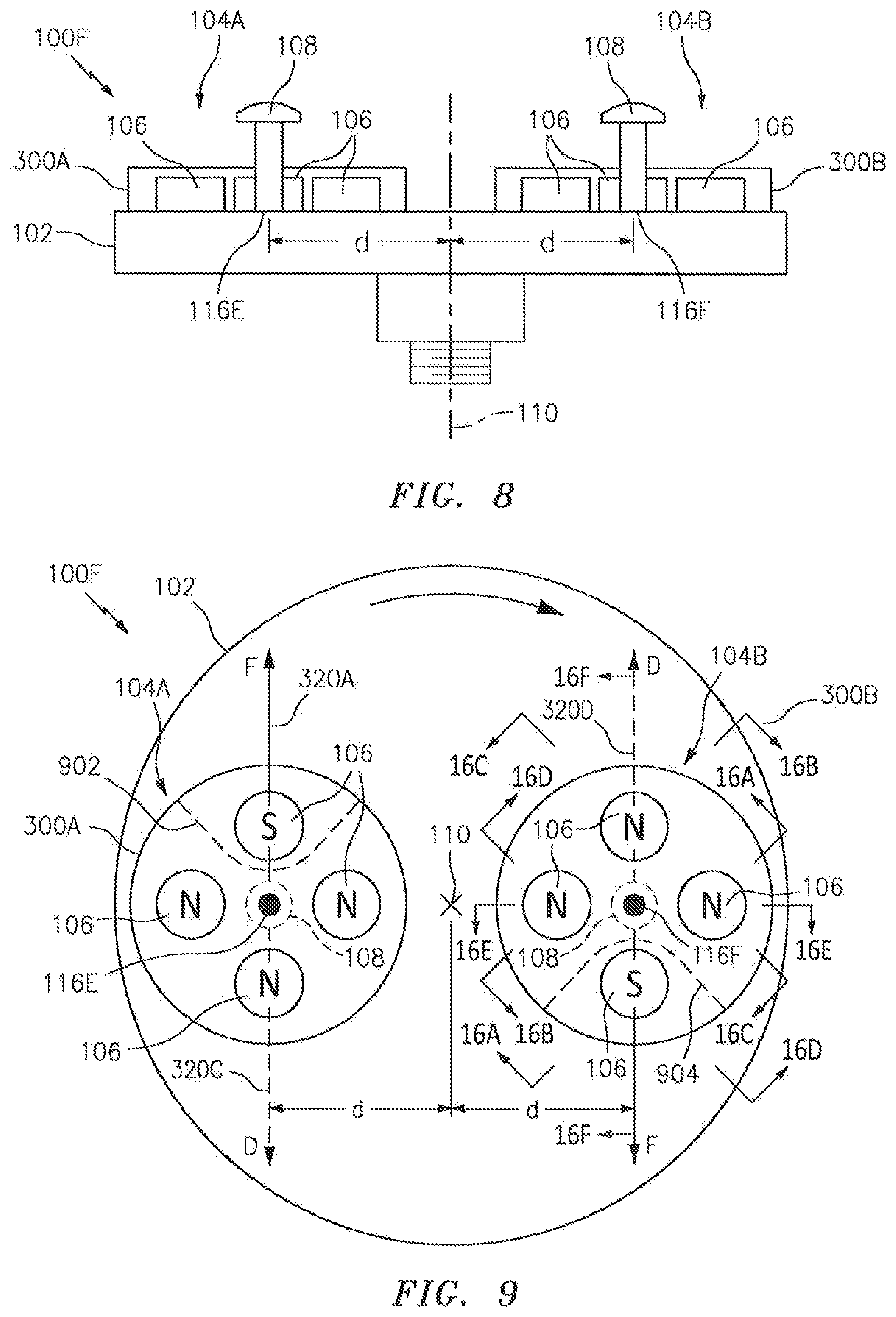 Patent US11776722 Figure 5 – System and method for perturbing a permanent magnet asymmetric field to move a body