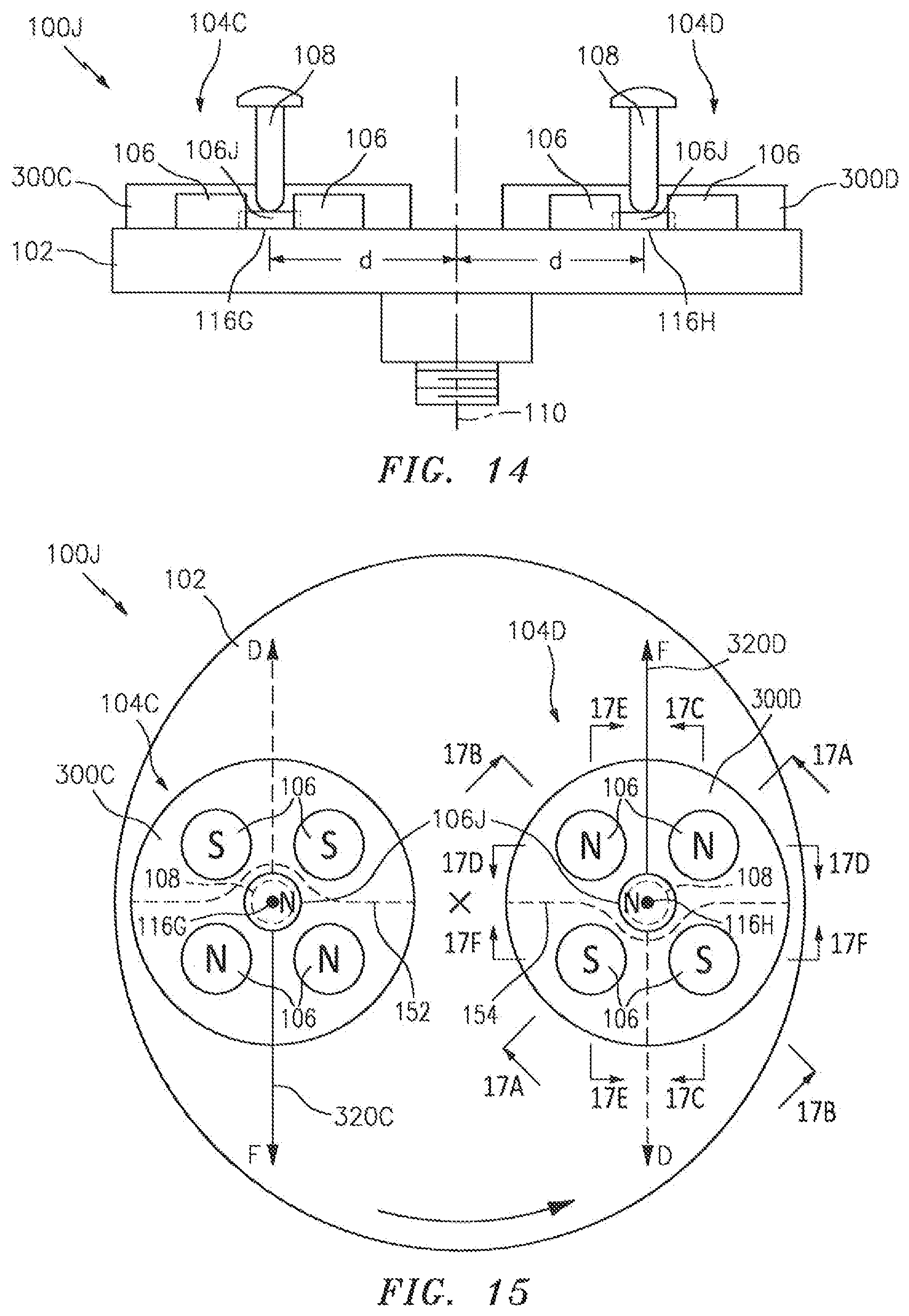 Patent US11776722 Figure 8 – System and method for perturbing a permanent magnet asymmetric field to move a body