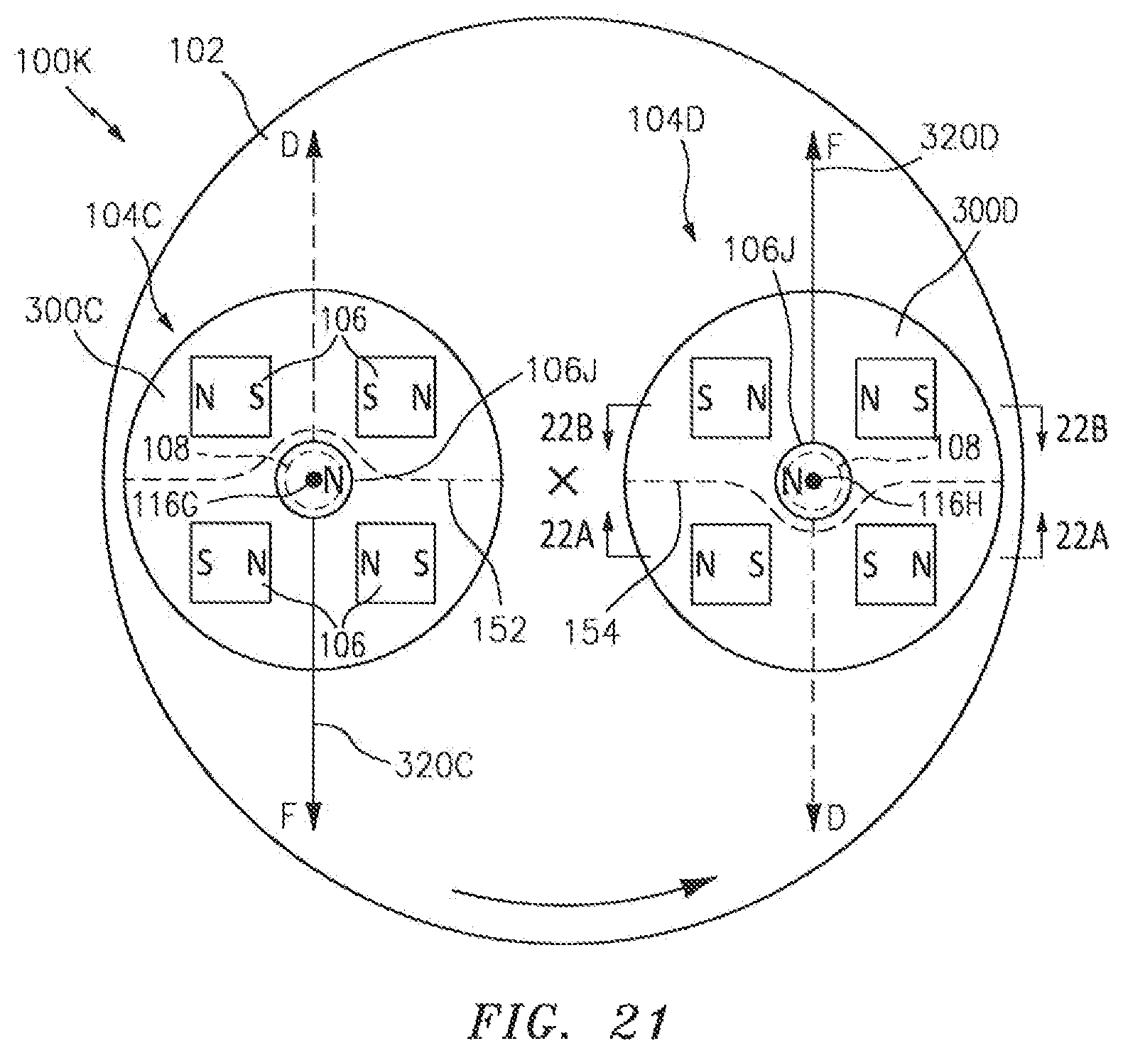 Patent US11776722 Figure 13 – System and method for perturbing a permanent magnet asymmetric field to move a body