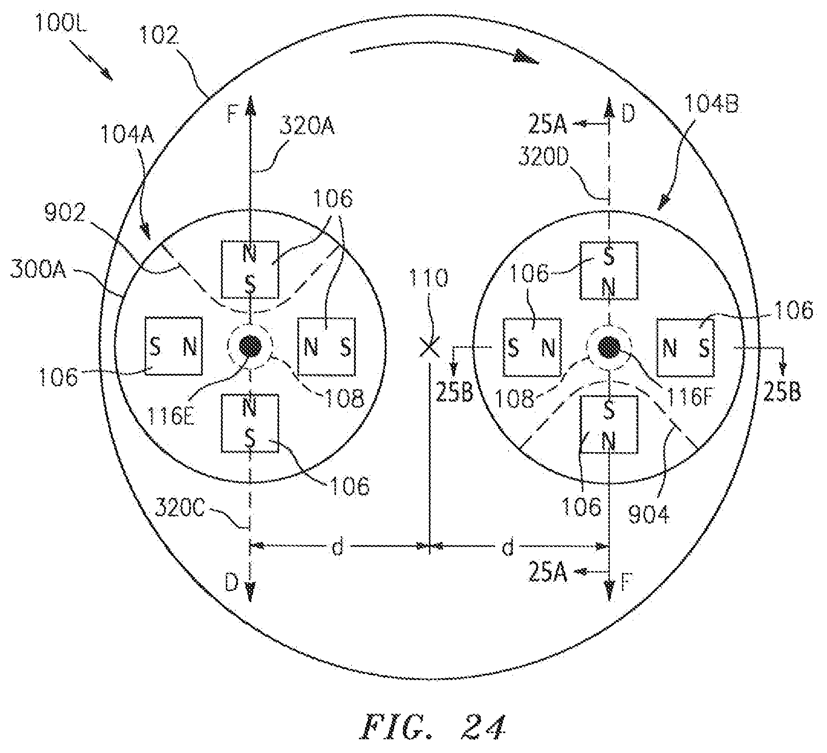 Patent US11776722 Figure 15 – System and method for perturbing a permanent magnet asymmetric field to move a body