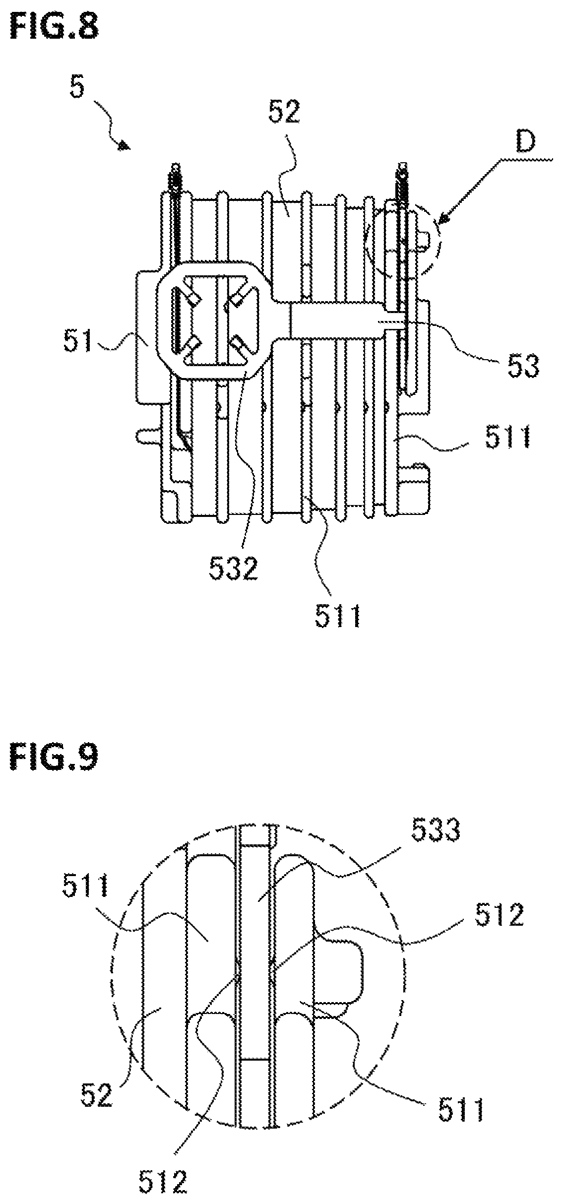 Patent US11776740 Figure 5 – Spark coil with the lead terminal between flanges