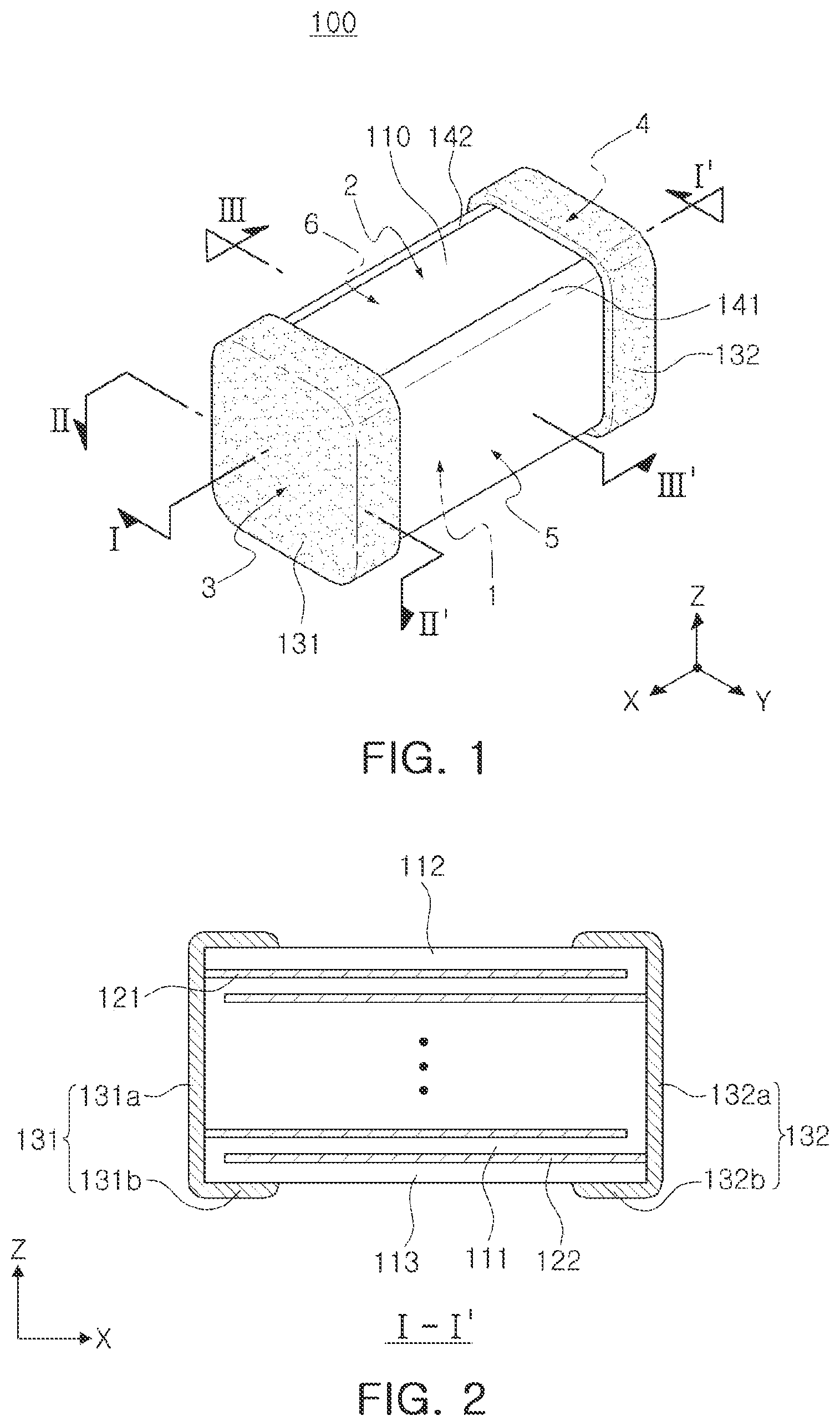 Patent US11776743 Figure 1 – Multilayer capacitor and board having the same mounted thereon