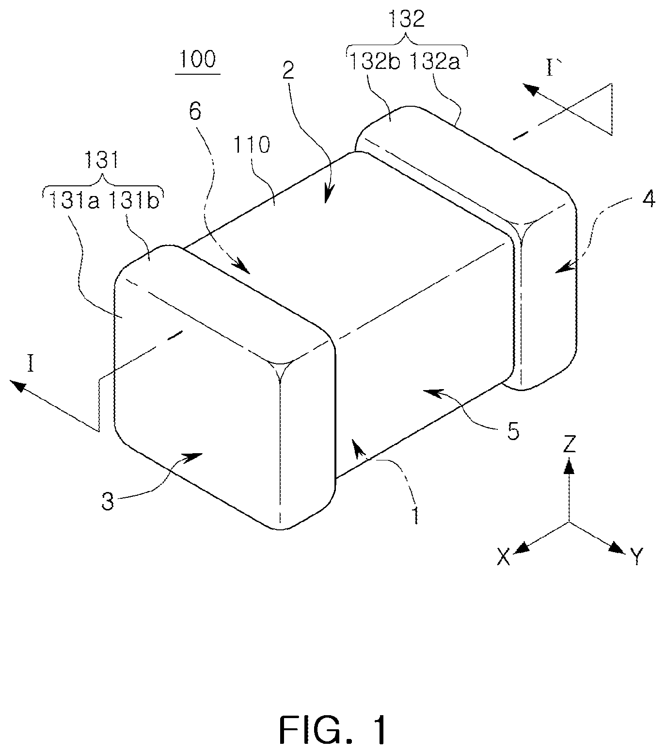 Patent US11776745 — Multilayer capacitor including dielectric layer with grains having pores — Figure 1