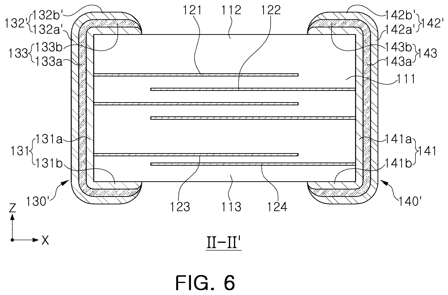 Patent US11776746 Figure 5 – Multilayer capacitor