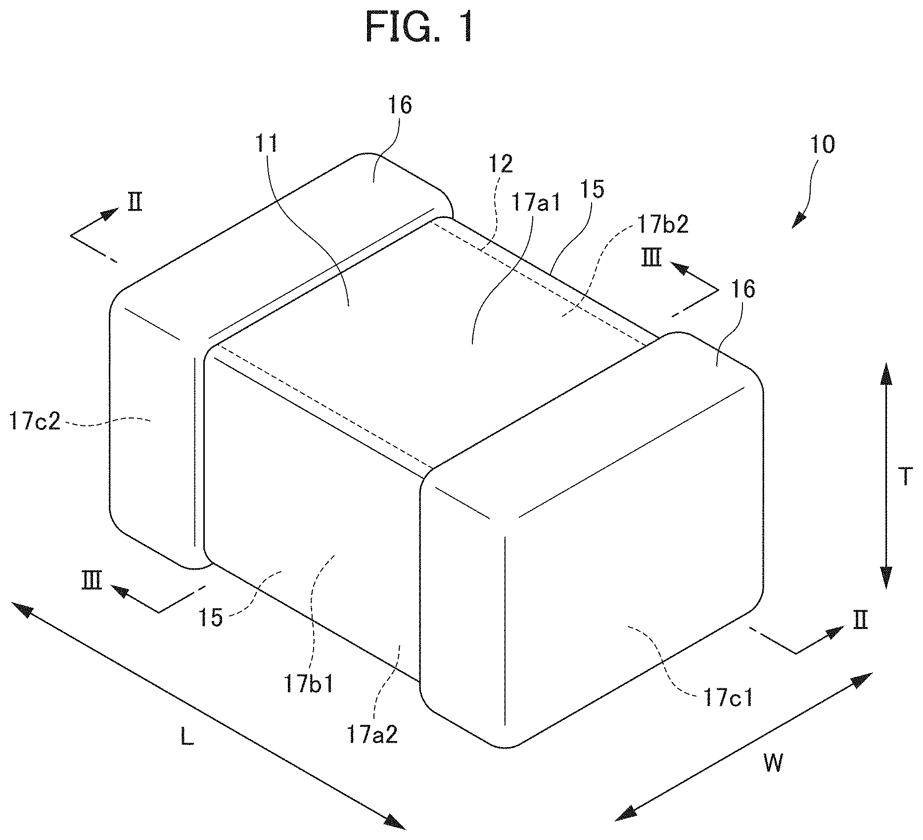 Patent US11776749 — Multilayer ceramic capacitor — Figure 1