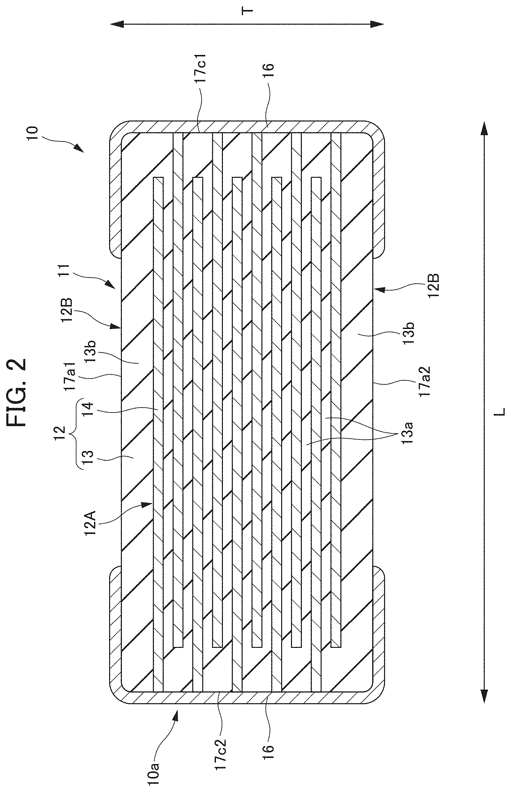 Patent US11776749 Figure 2 – Multilayer ceramic capacitor