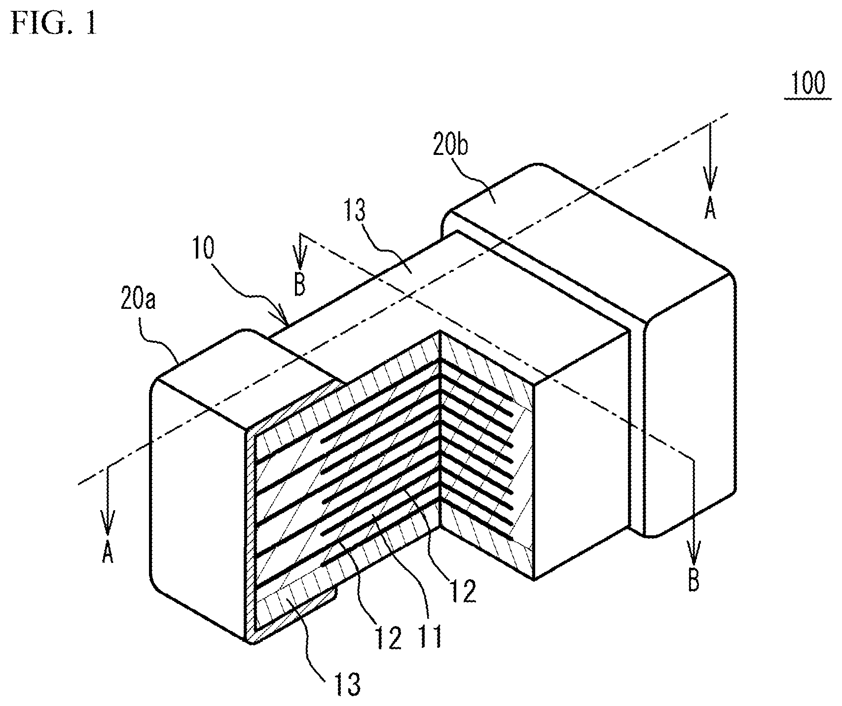 Patent US11776752 Figure 1 – Multilayer ceramic capacitor and dielectric material