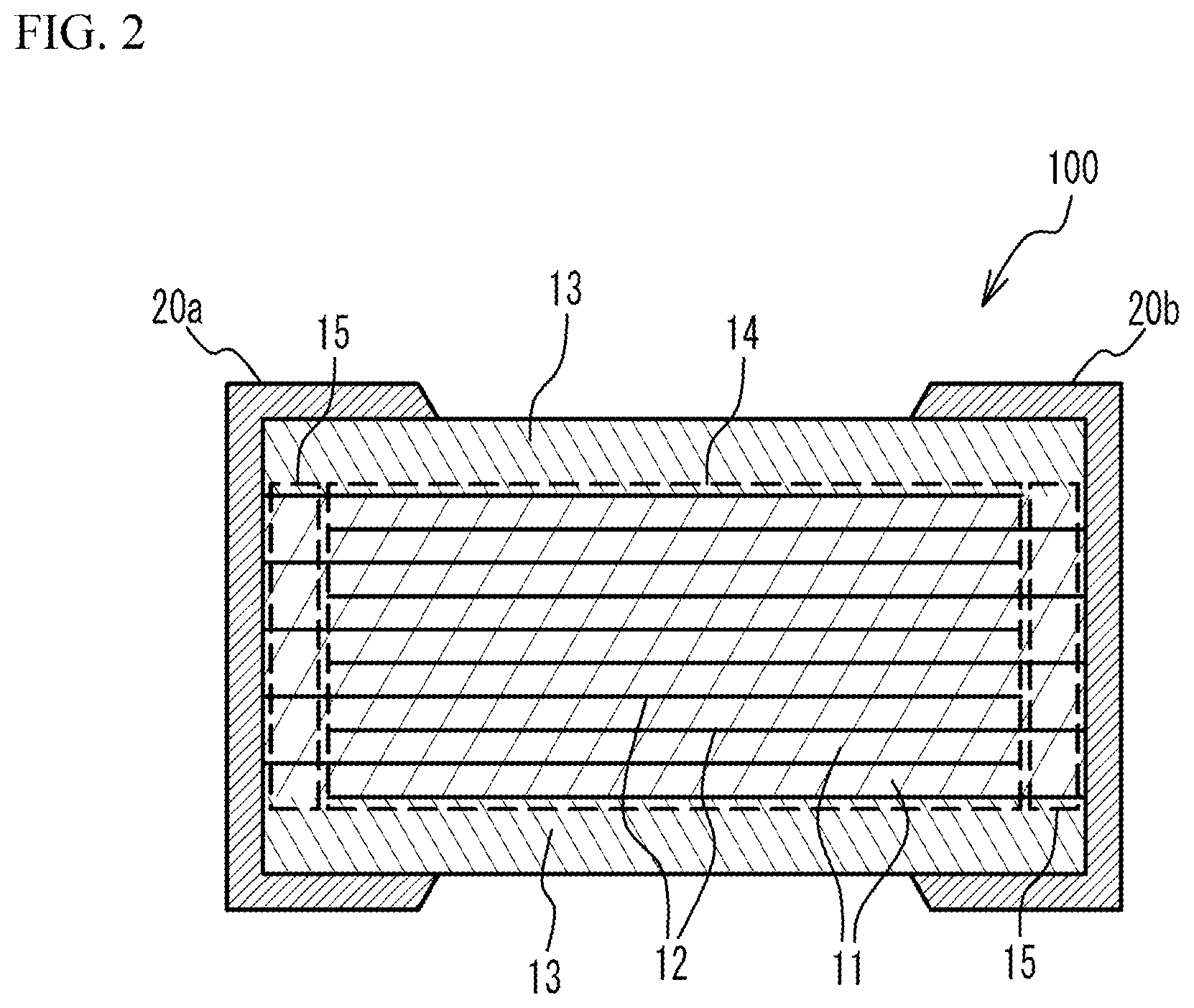 Patent US11776752 Figure 2 – Multilayer ceramic capacitor and dielectric material
