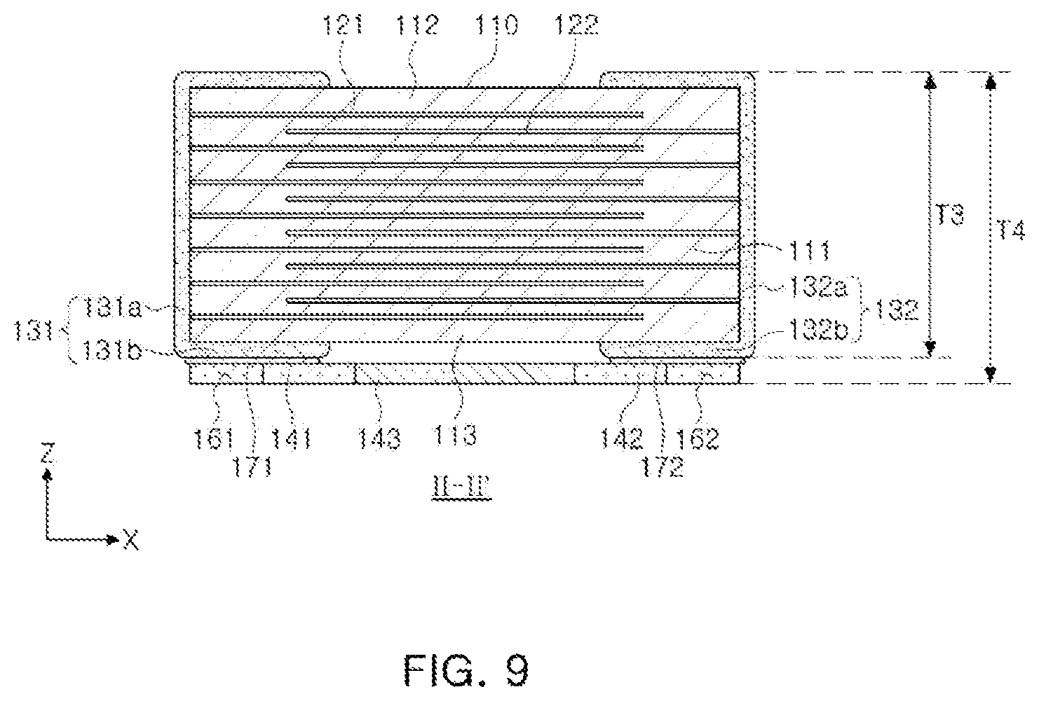 Patent US11776753 Figure 9 – Multilayer electronic component and board having the same mounted thereon