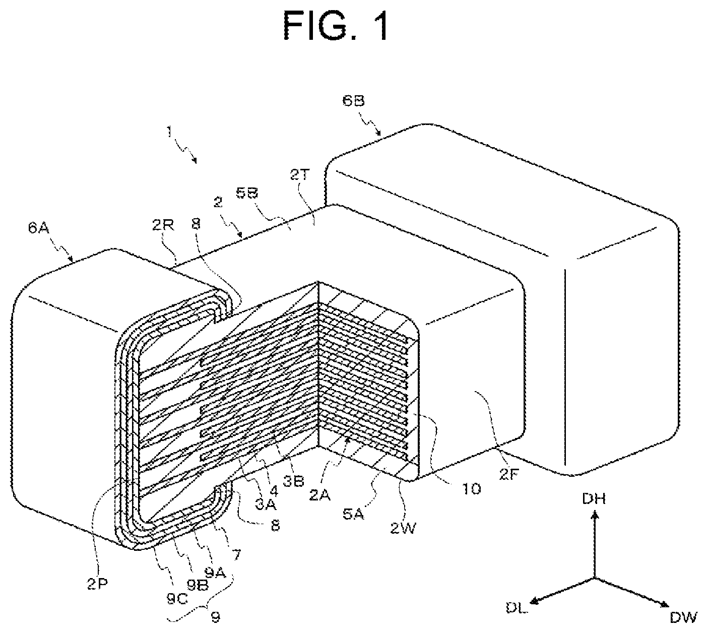 Patent US11776756 — Ceramic electronic component, substrate arrangement and method of manufacturing ceramic electronic component — Figure 1