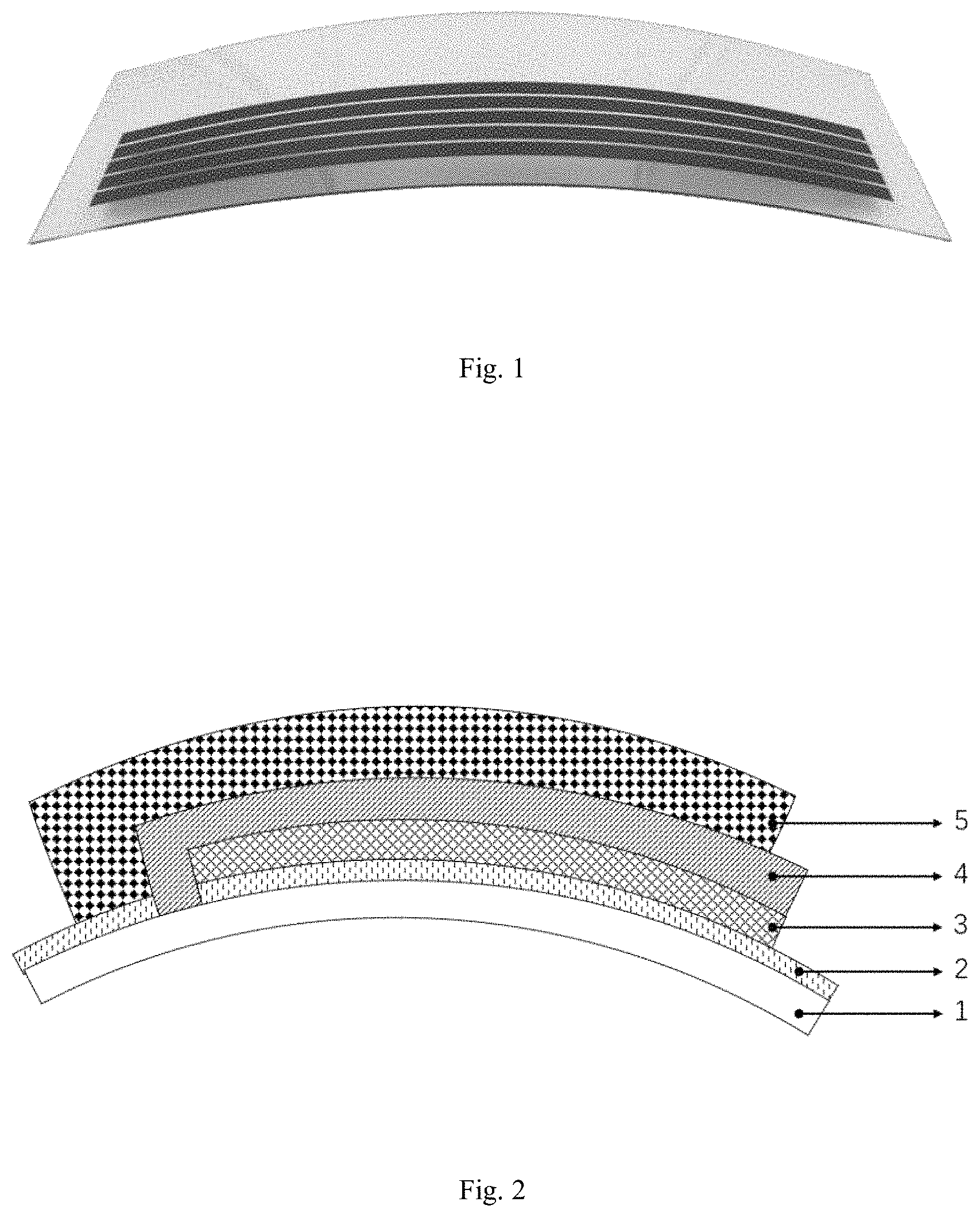 Patent US11776763 Figure 1 – Printable curved-surface perovskite solar cell and preparation method thereof
