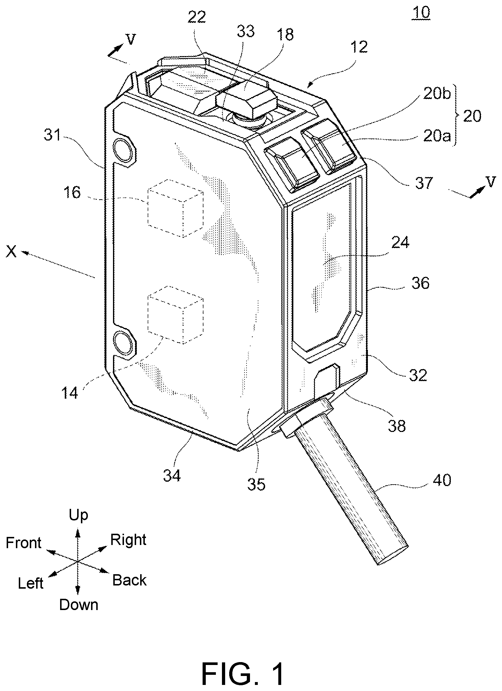 Patent US11776770 Figure 1 – Sensor and electronic device