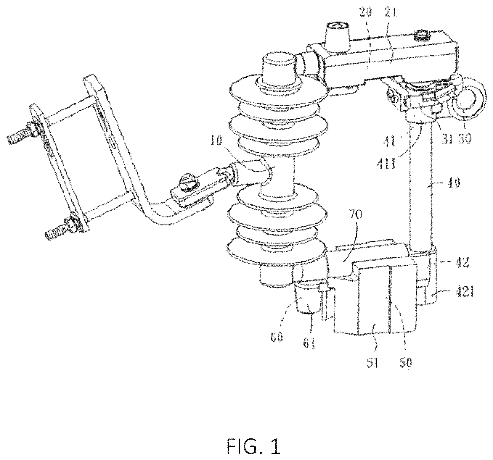 Patent US11776771 Figure 1 – Protection structure of fuse link switch